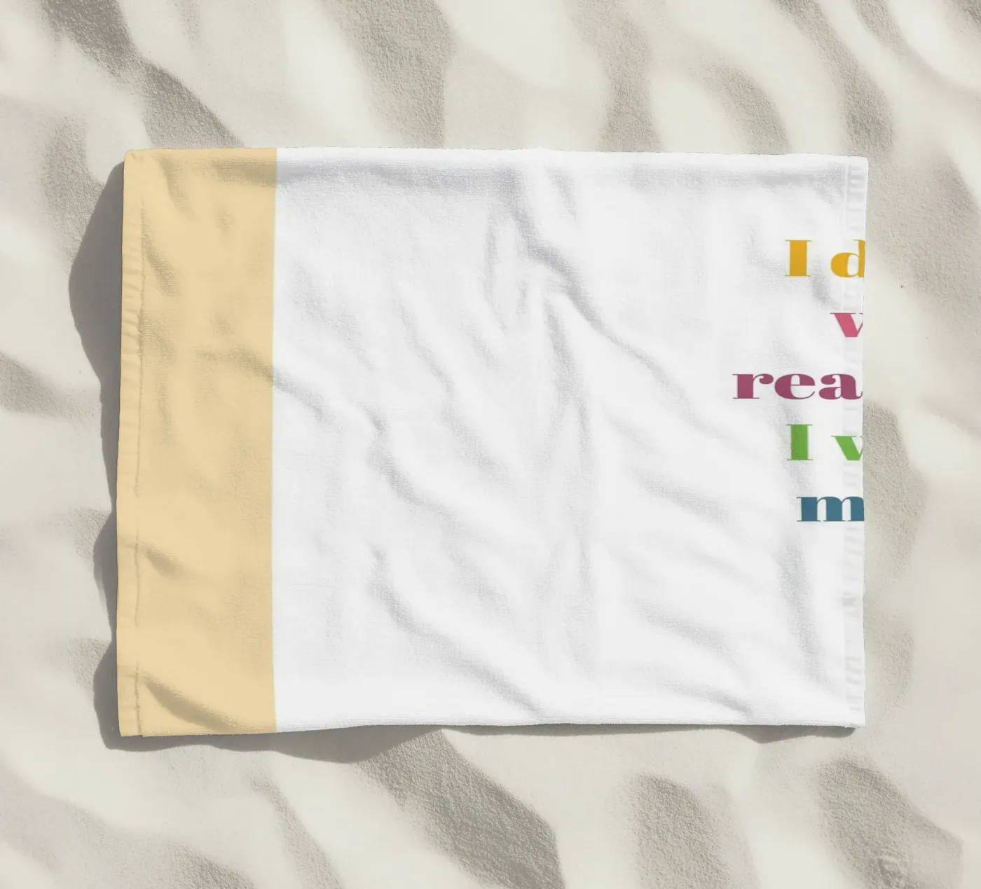 Magic serviette de plage de glueckaufpapier