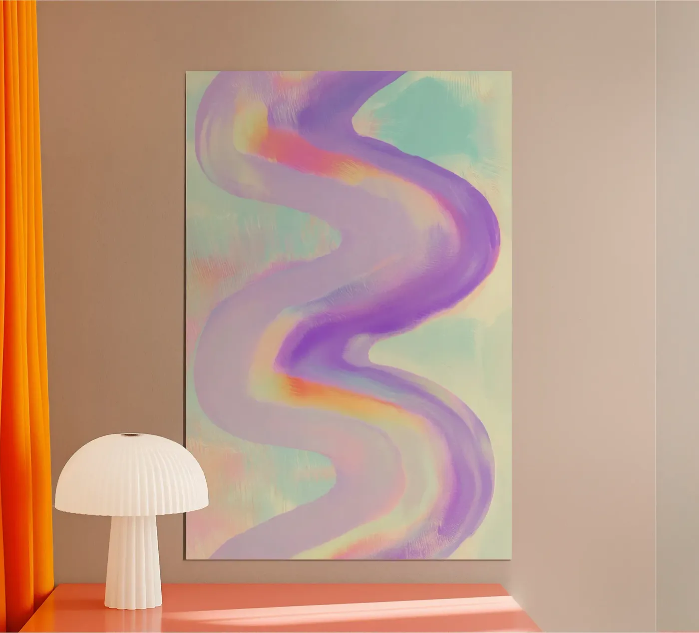 De Amethist Zigzag poster van HUE FLOW
