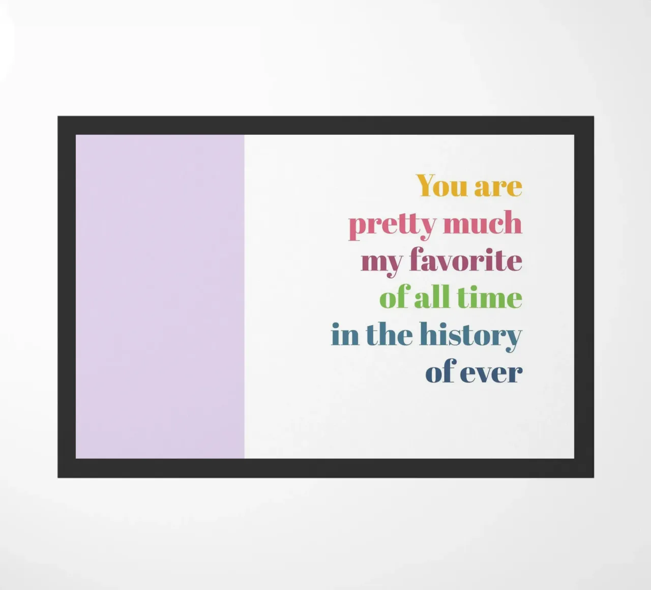 Favorite doormat by glueckaufpapier