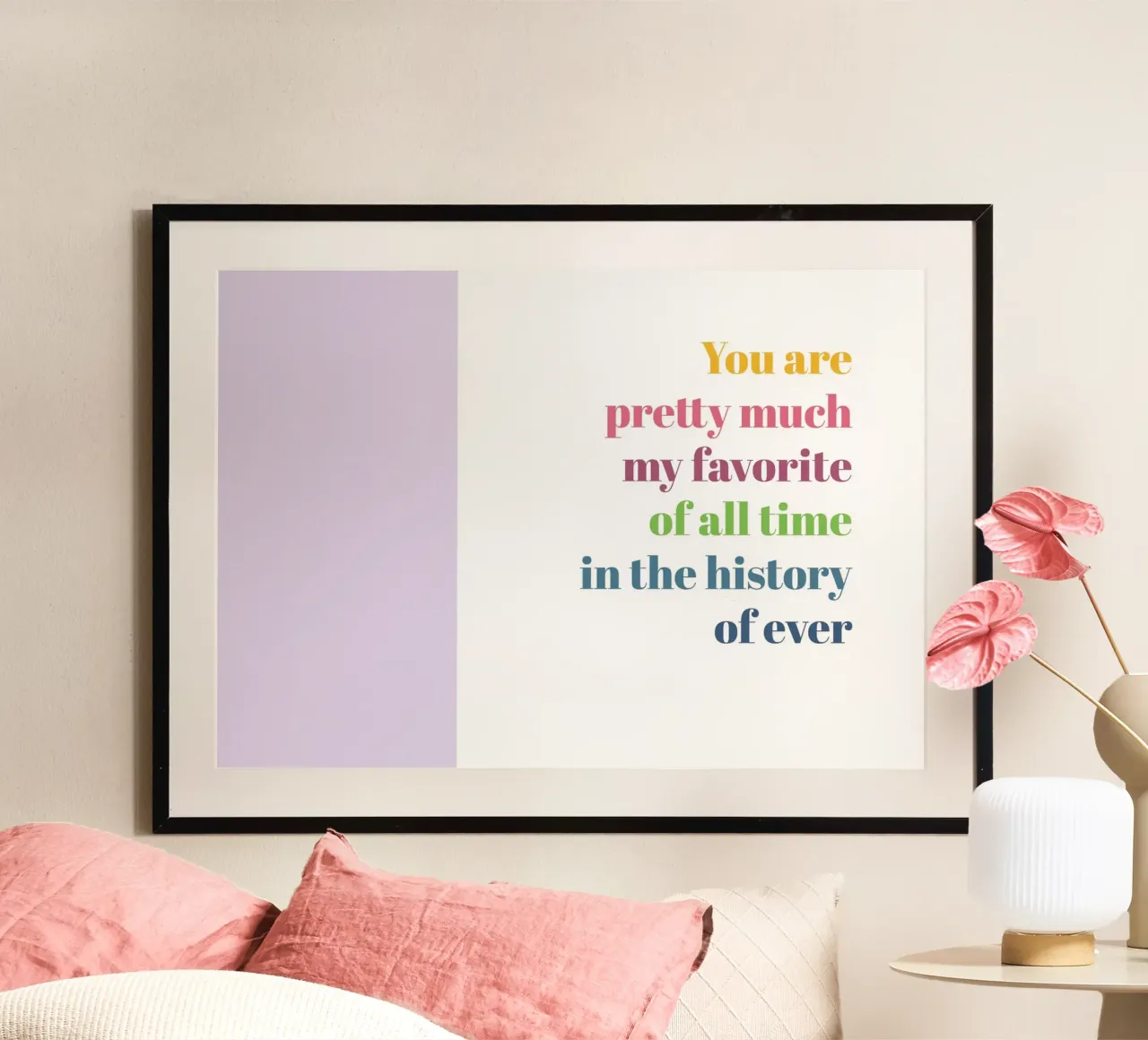 Favorite poster con telaio in legno da glueckaufpapier