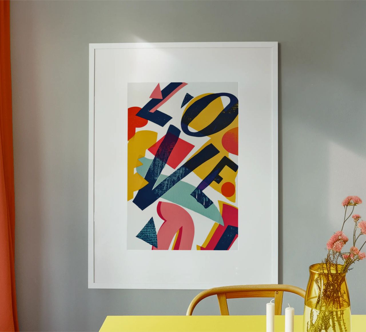 LOVE | Composition typographique pleine d'amour poster de Autofocus
