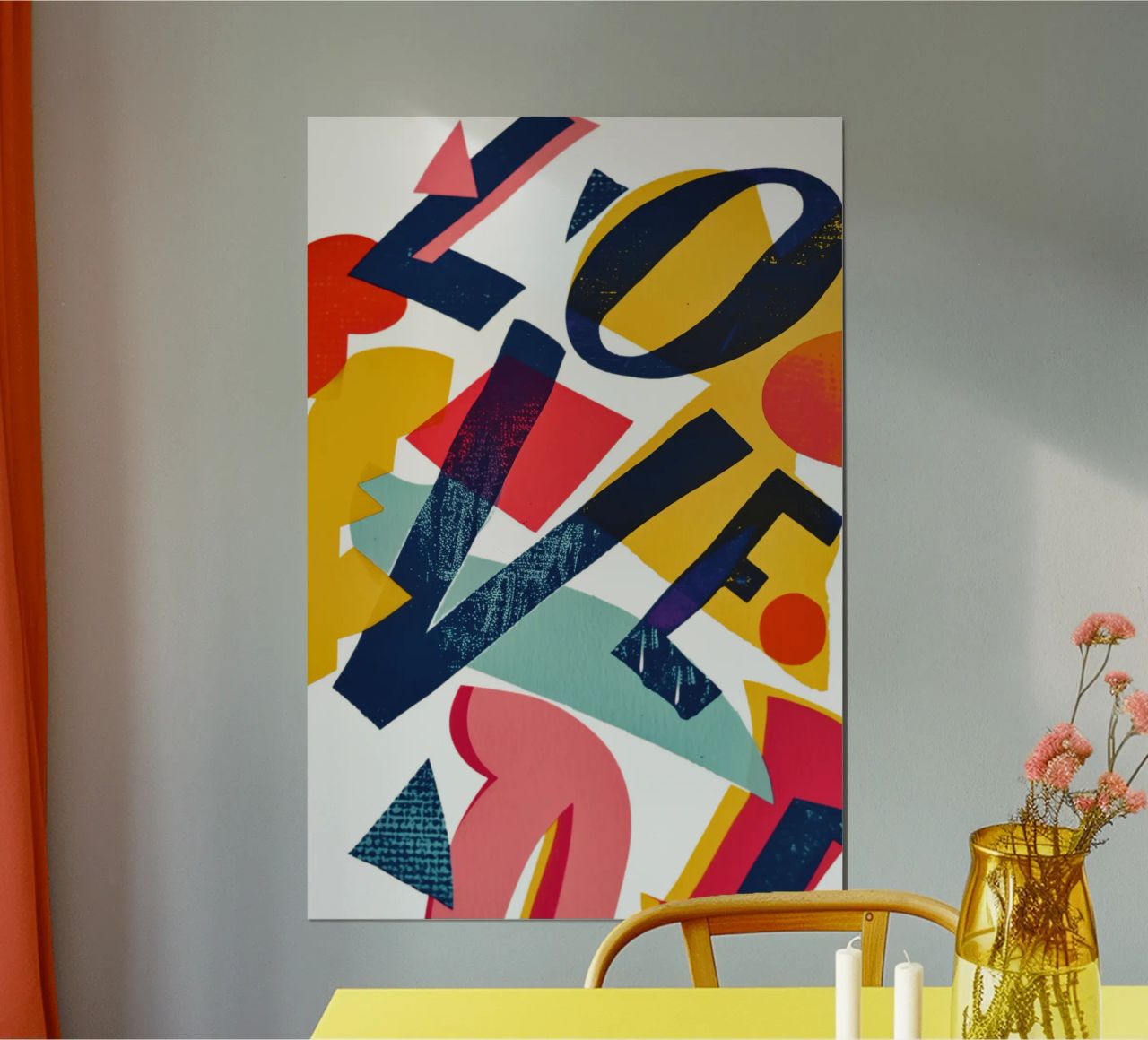 LOVE | Composition typographique pleine d'amour poster de Autofocus