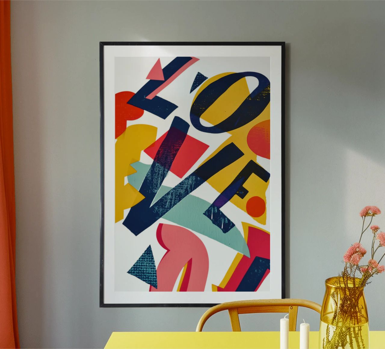 LOVE | Composition typographique pleine d'amour poster de Autofocus