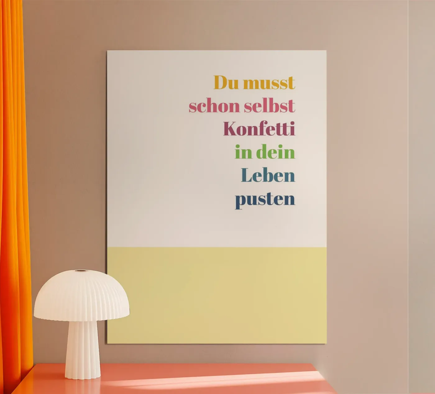 Konfetti poster van glueckaufpapier