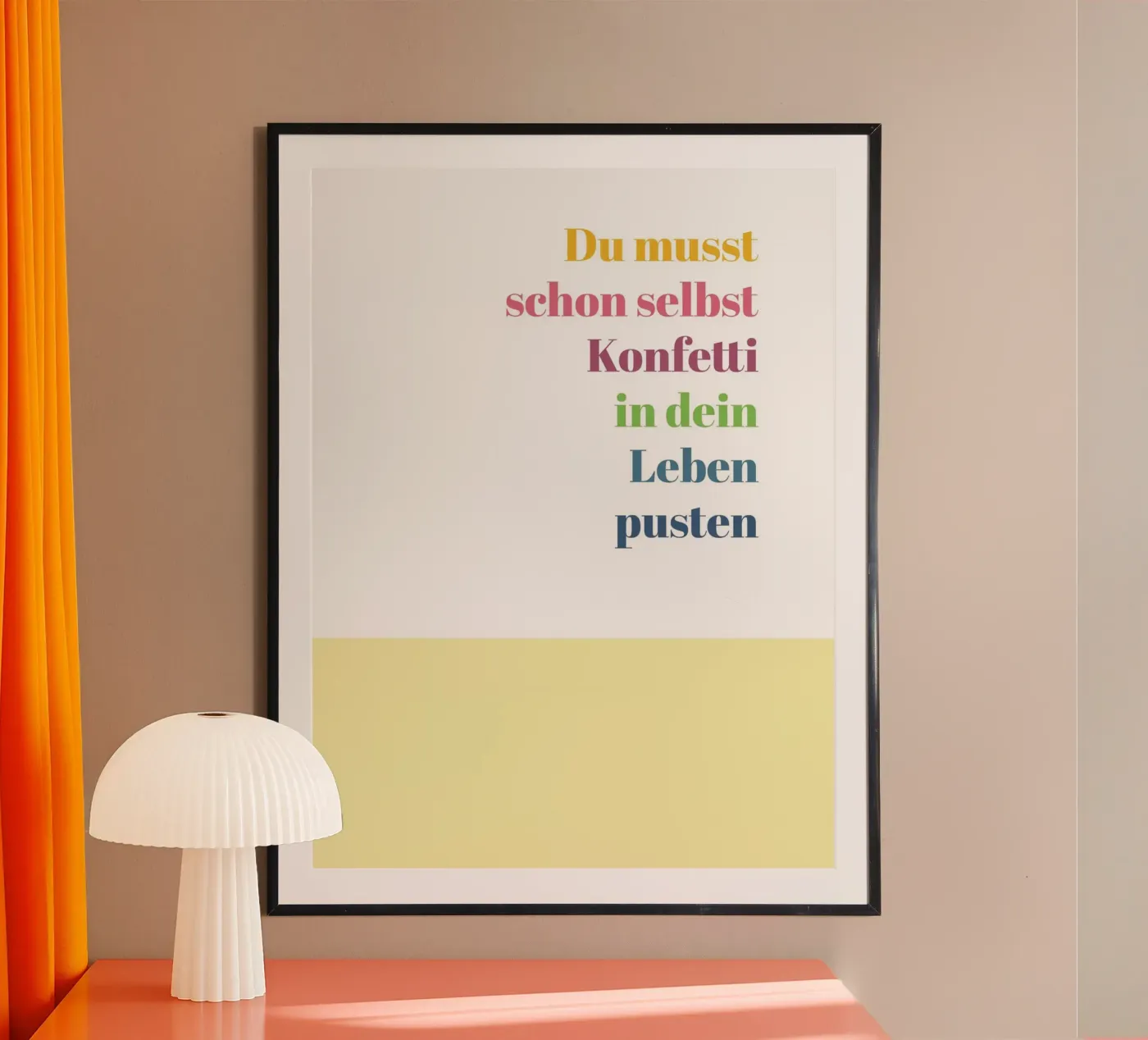 Konfetti poster van glueckaufpapier