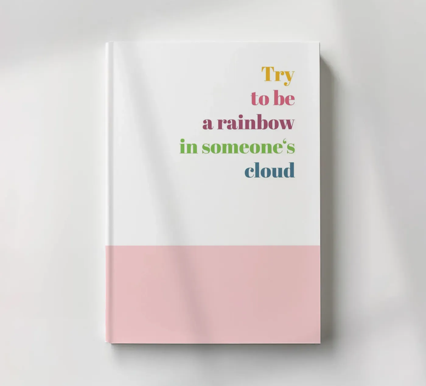 Rainbow notebook by glueckaufpapier