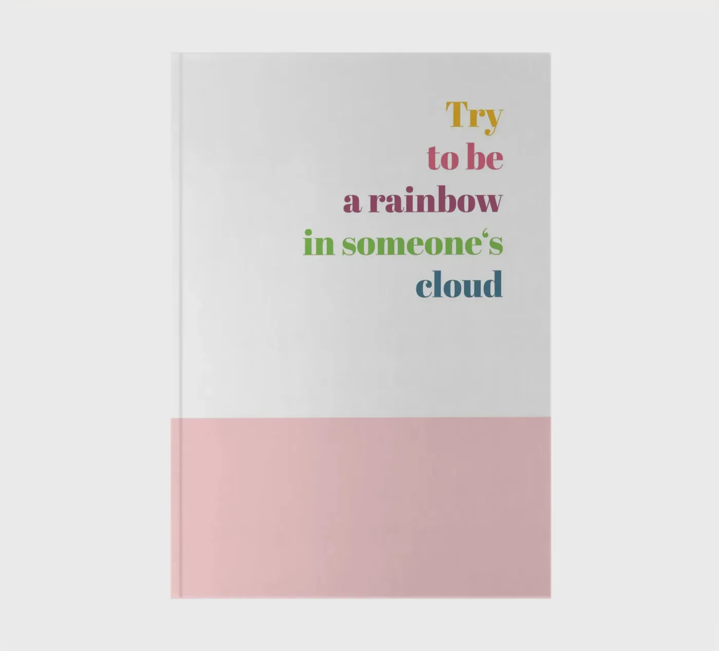Rainbow notebook by glueckaufpapier