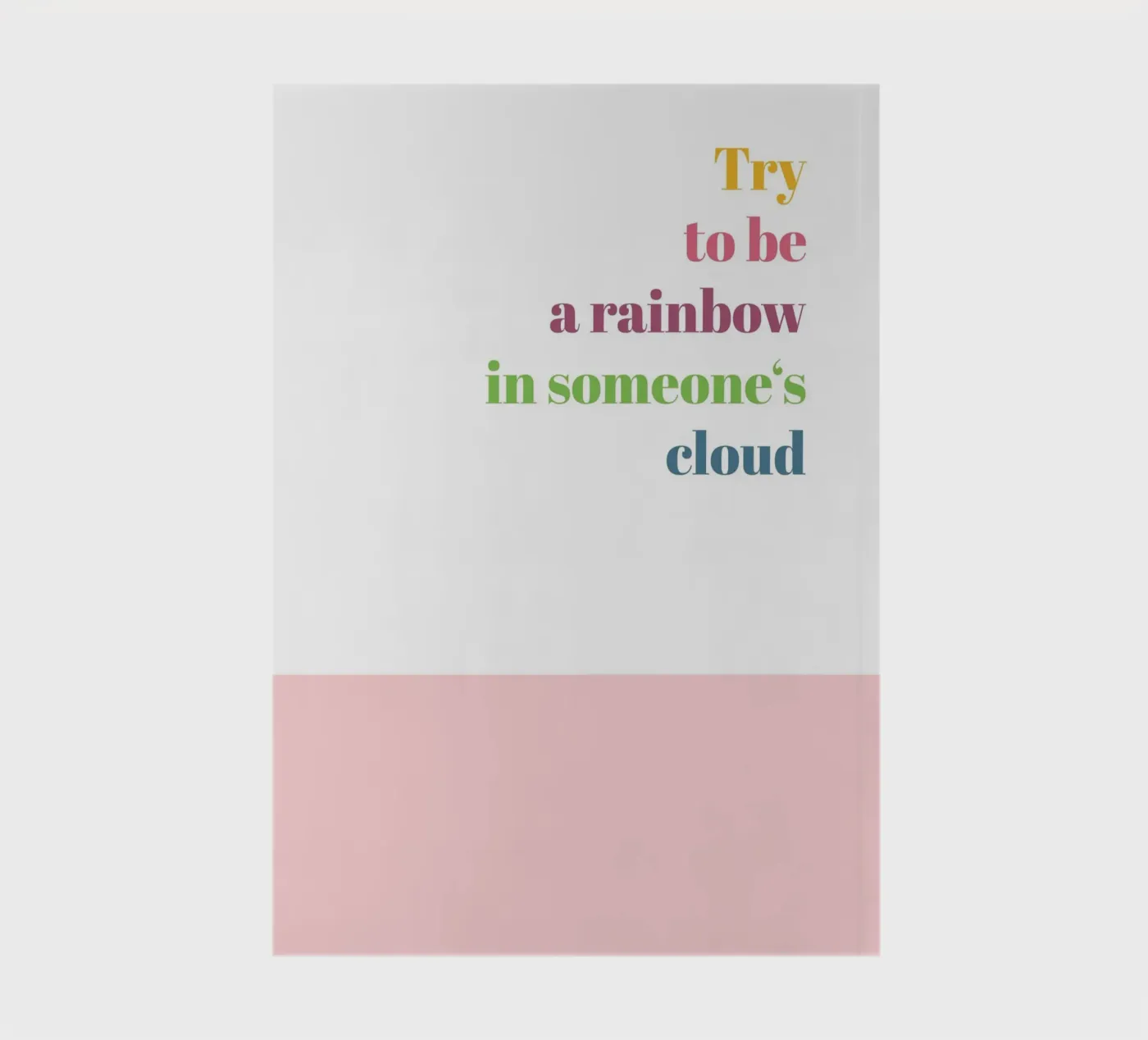 Rainbow notebook by glueckaufpapier