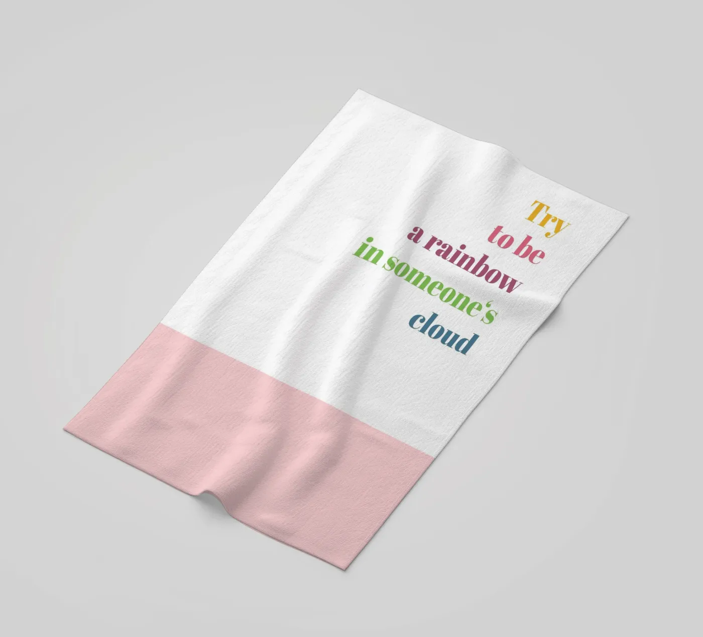 Rainbow beach towel by glueckaufpapier
