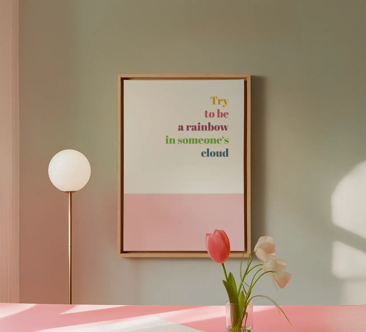 Rainbow canvas by glueckaufpapier