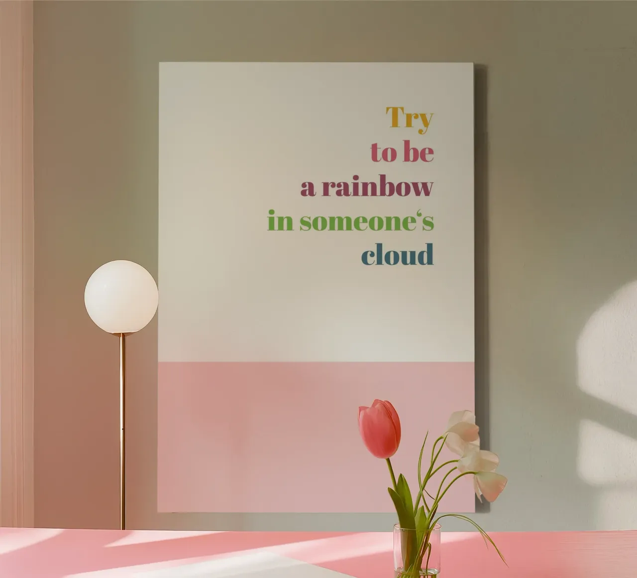 Rainbow canvas by glueckaufpapier