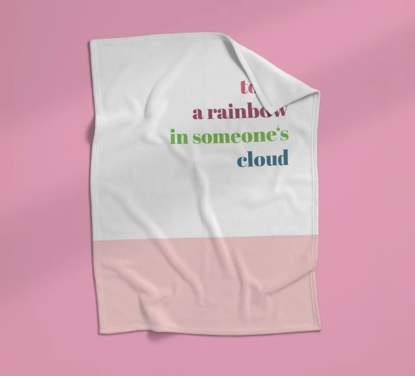 Rainbow Fleecedecke von glueckaufpapier