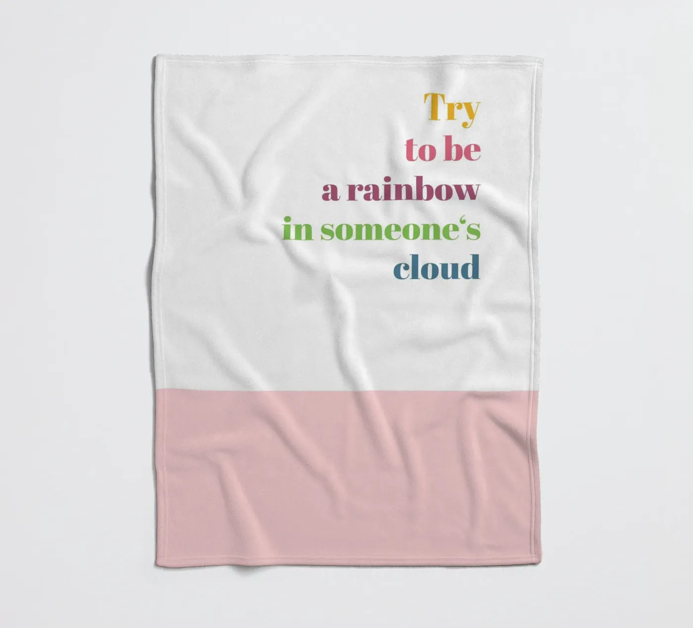 Rainbow Fleecedecke von glueckaufpapier