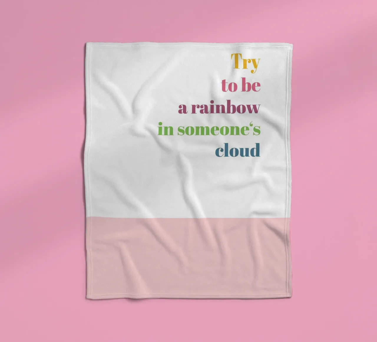 Rainbow Fleecedecke von glueckaufpapier