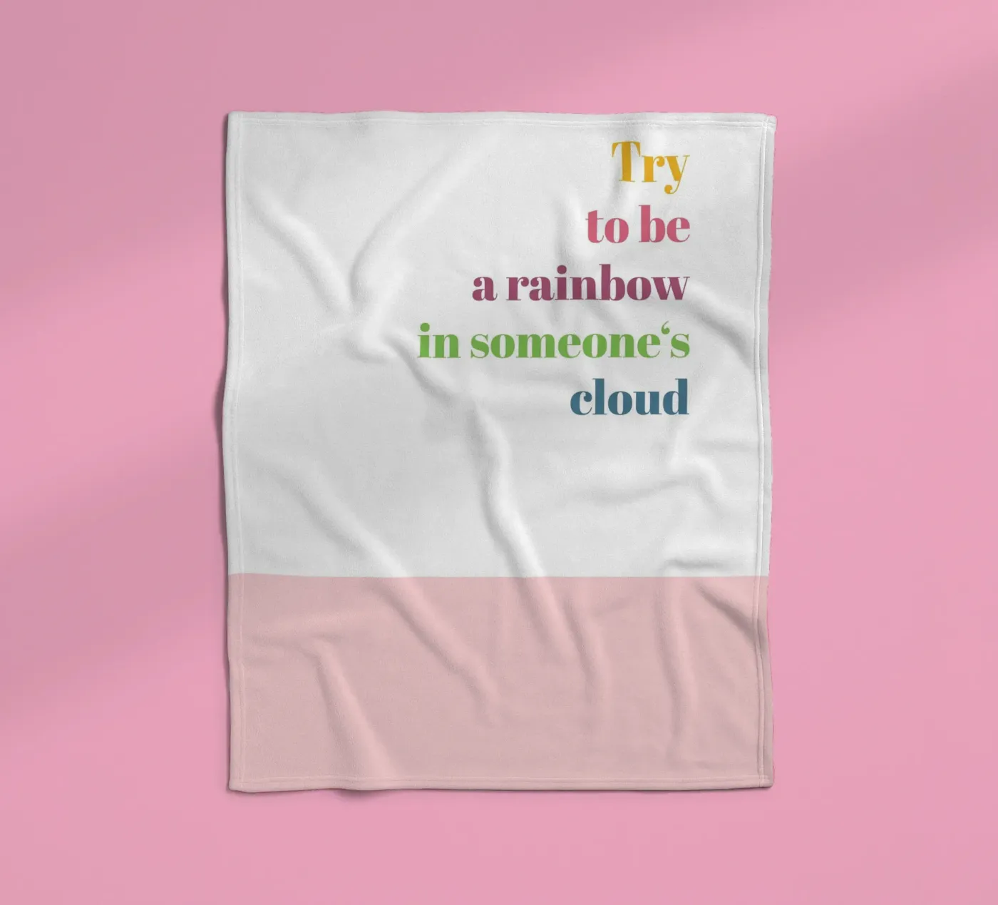 Rainbow Fleecedecke von glueckaufpapier