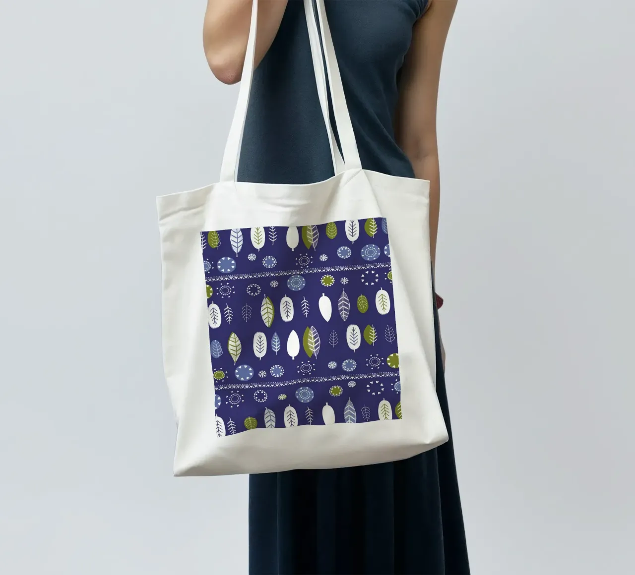 A Collection of Leaves borsa in juta da Catherine Aguilar