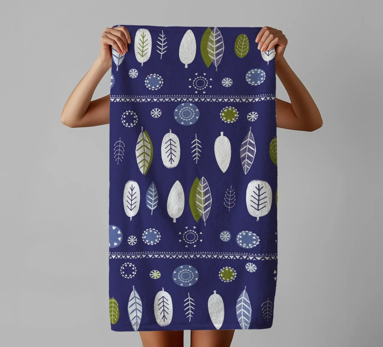A Collection of Leaves asciugamano da bagno da Catherine Aguilar