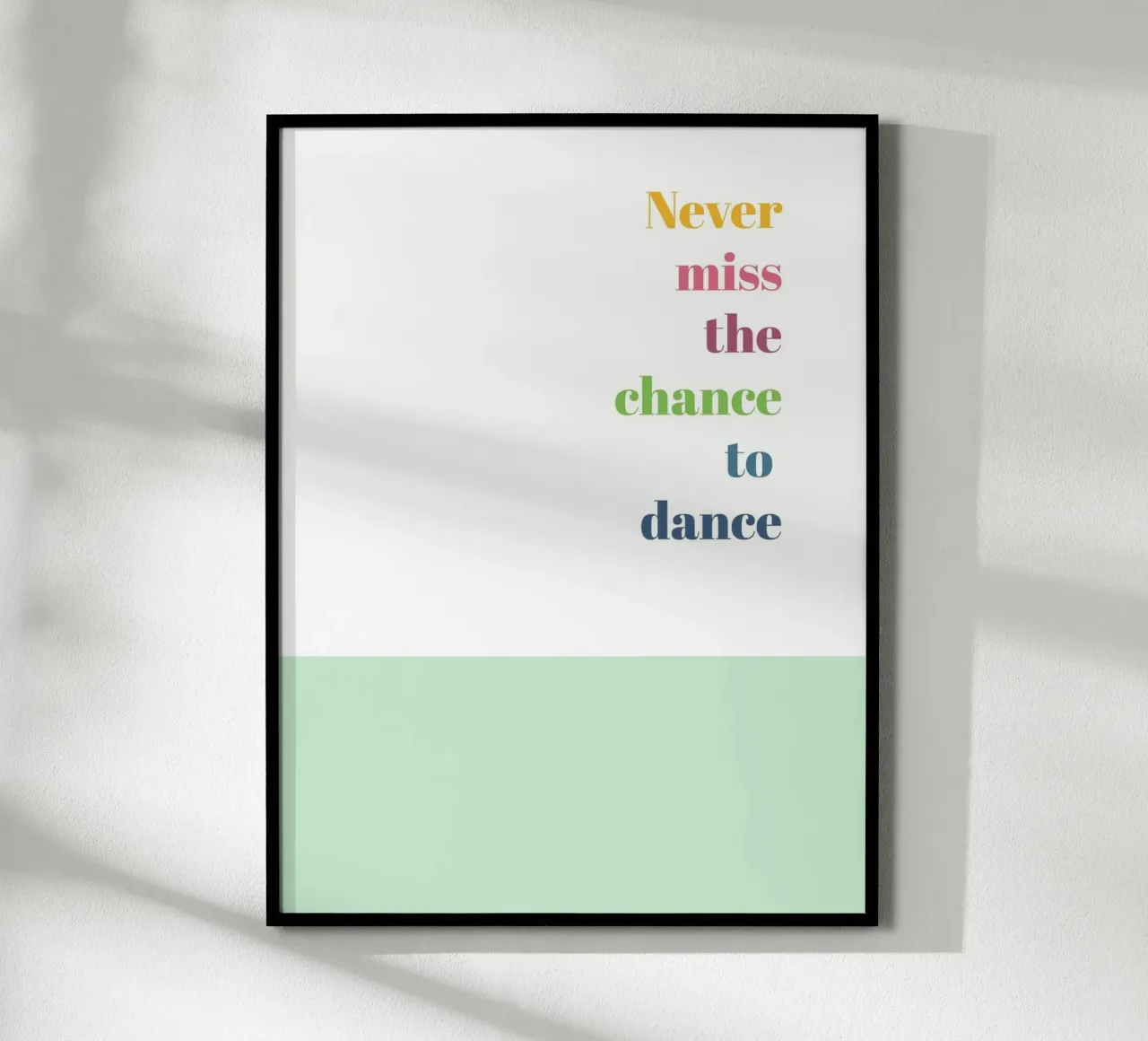 Dance poster con telaio in plastica da glueckaufpapier