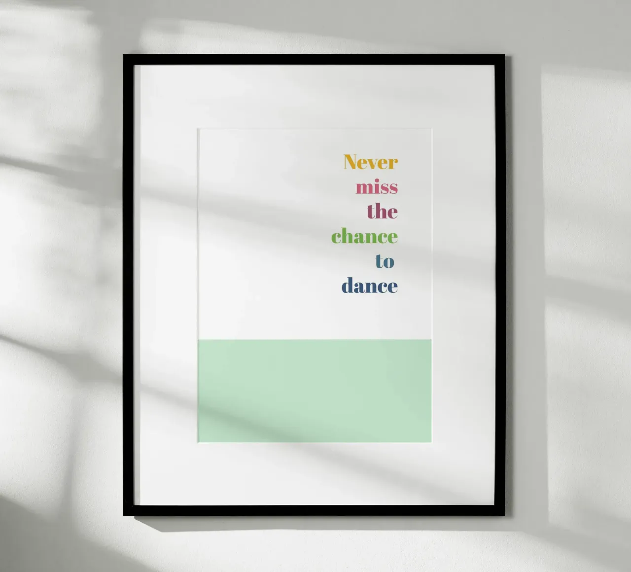 Dance poster con telaio in plastica da glueckaufpapier