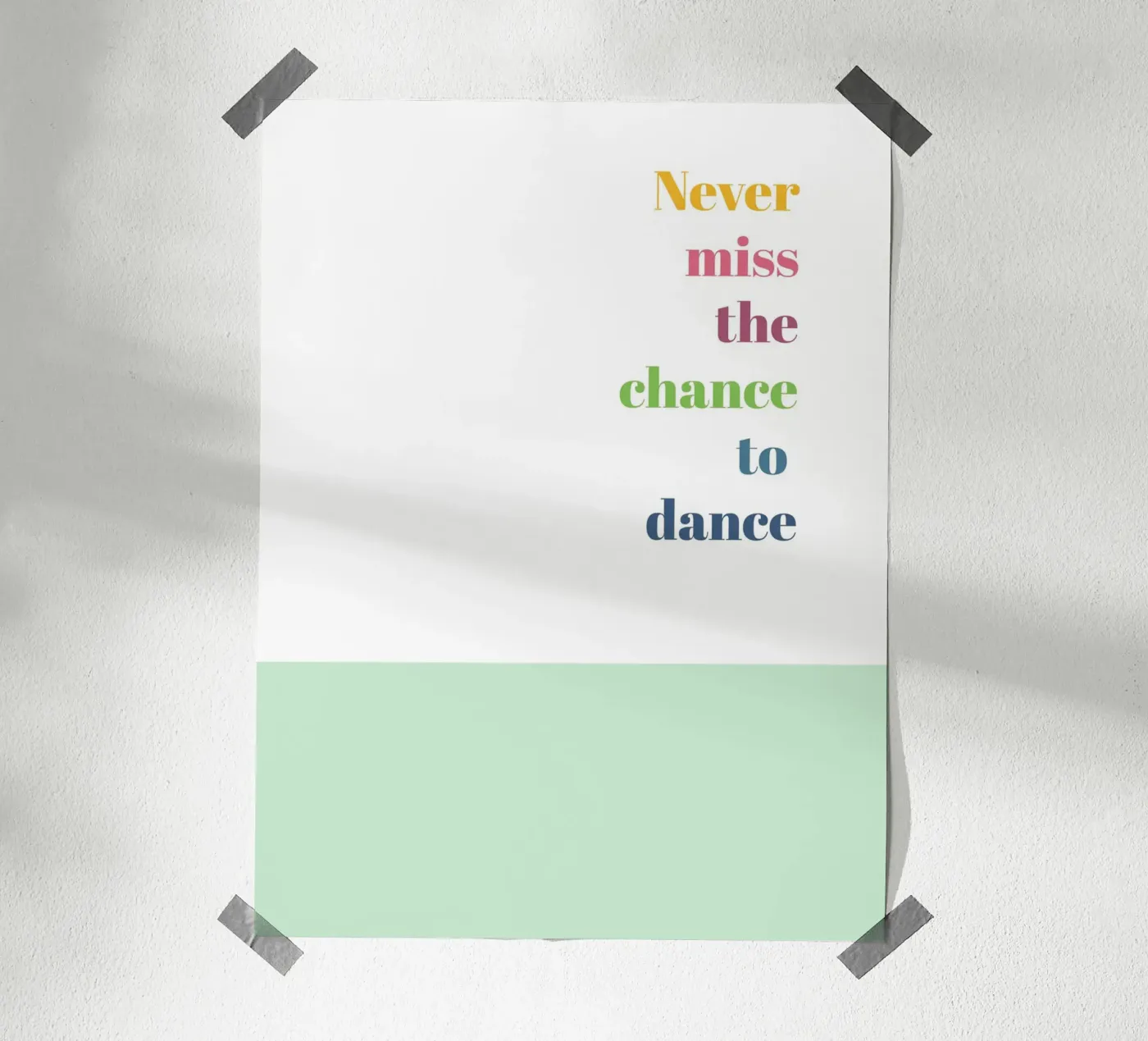 Dance poster de glueckaufpapier