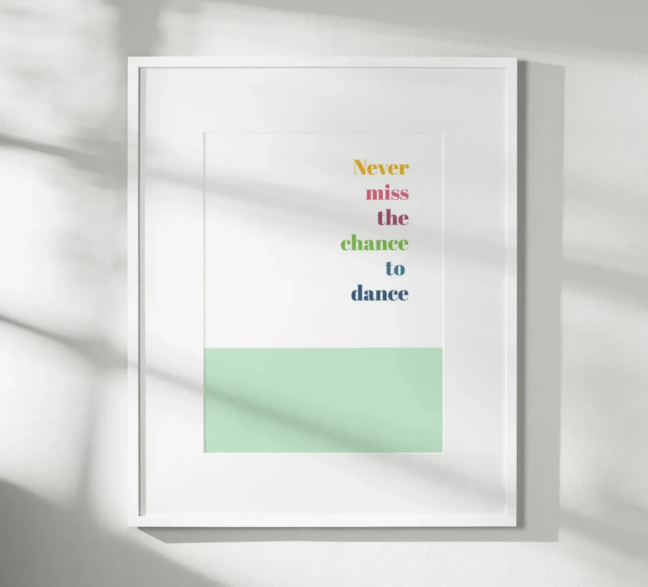 Dance poster con telaio in plastica da glueckaufpapier
