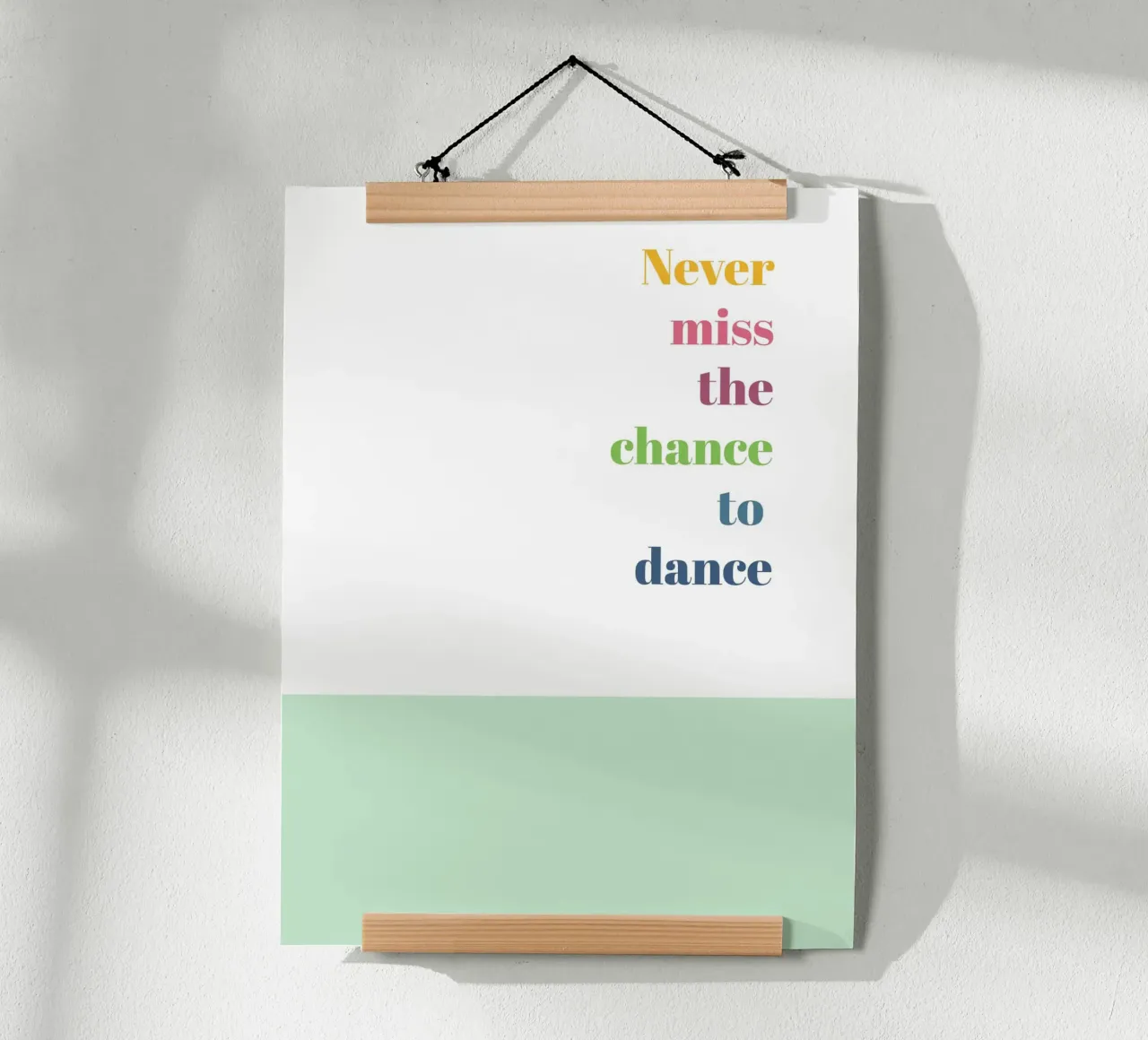 Dance poster con telaio in plastica da glueckaufpapier