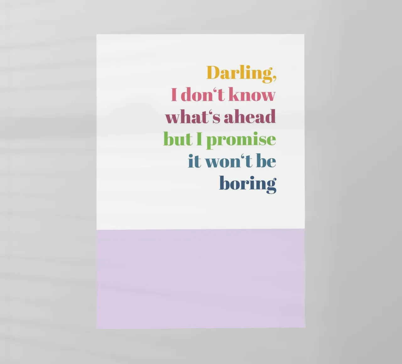 Darling pellicola backlit da glueckaufpapier