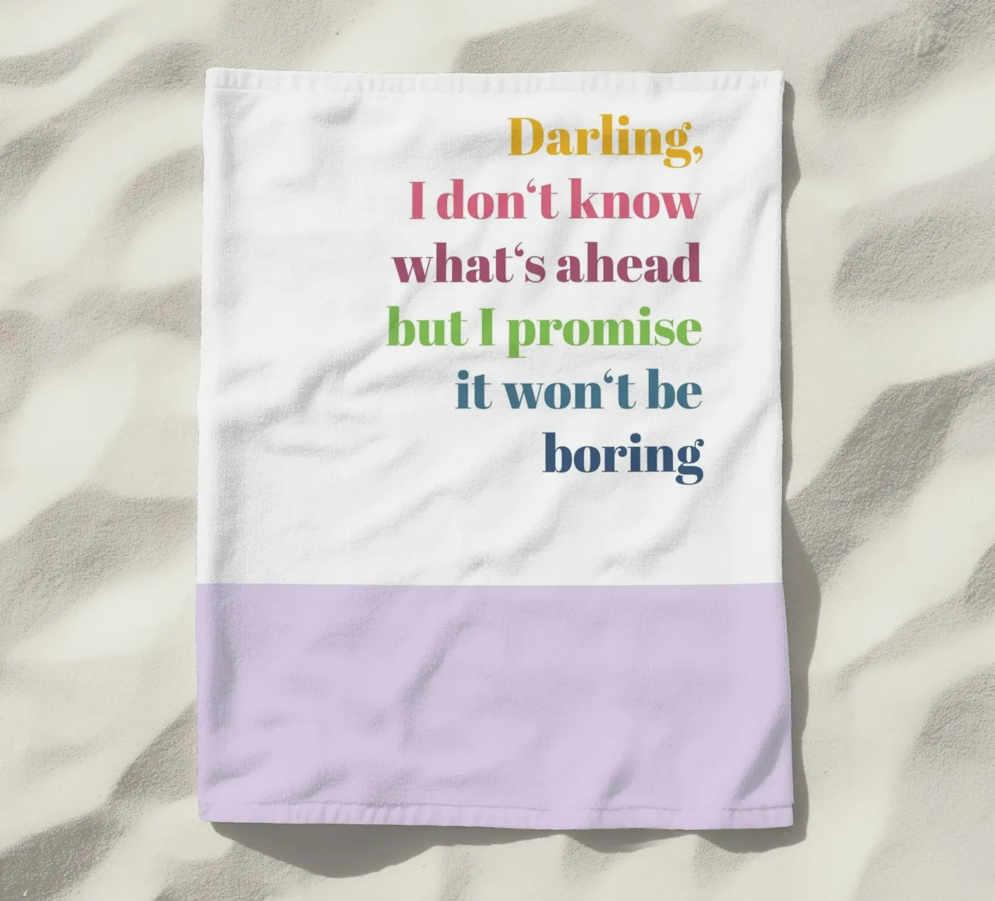 Darling strandhanddoek van glueckaufpapier