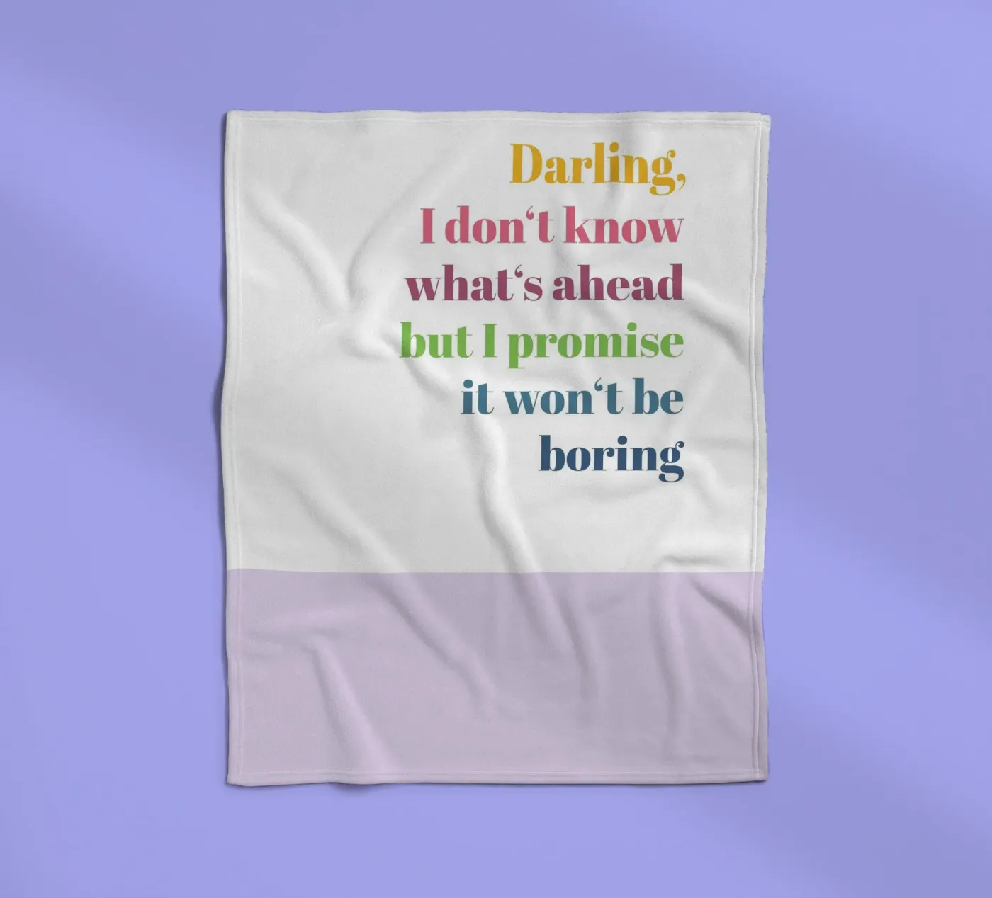 Darling Fleecedecke von glueckaufpapier