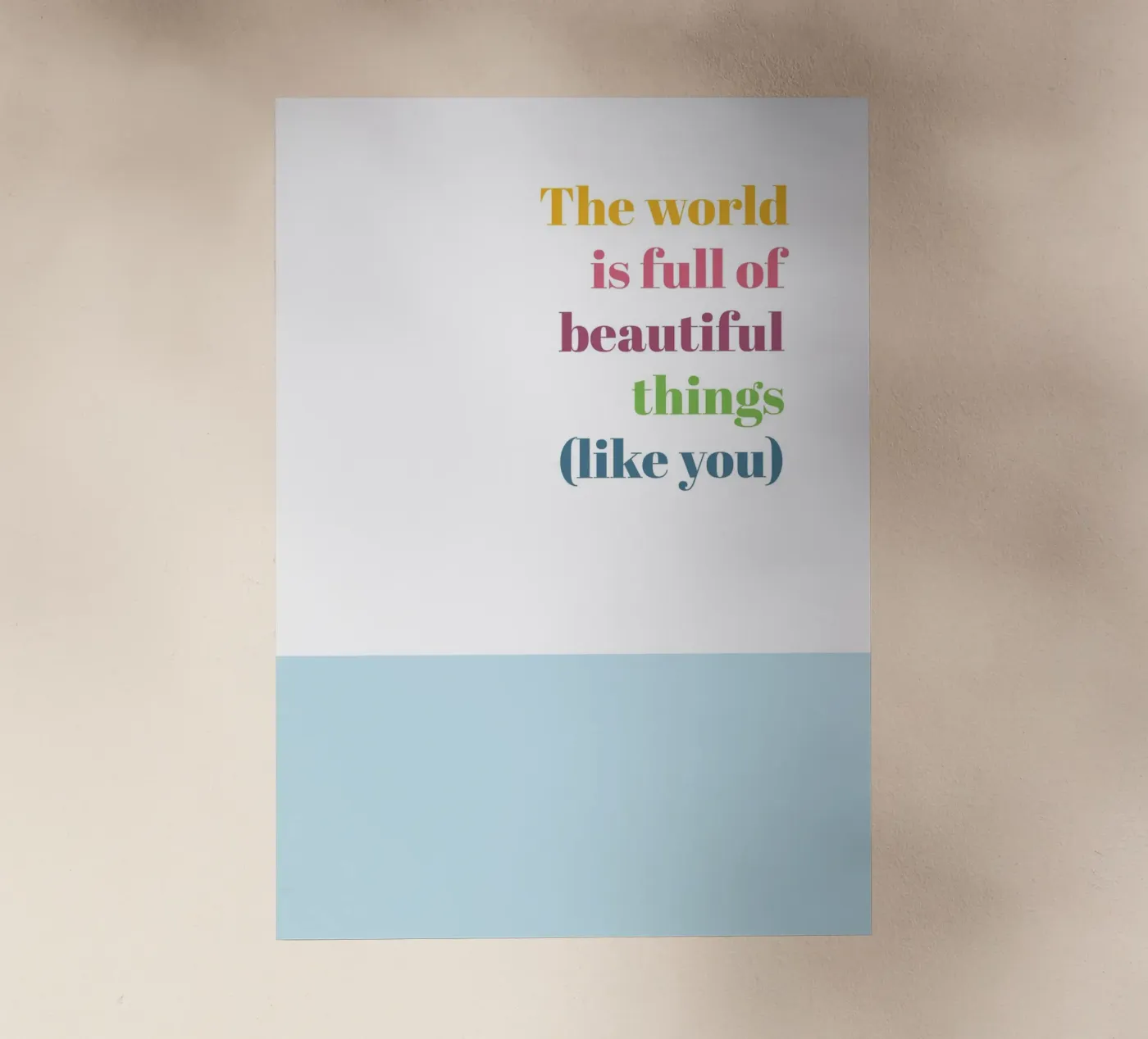 Beautiful things pellicola backlit da glueckaufpapier