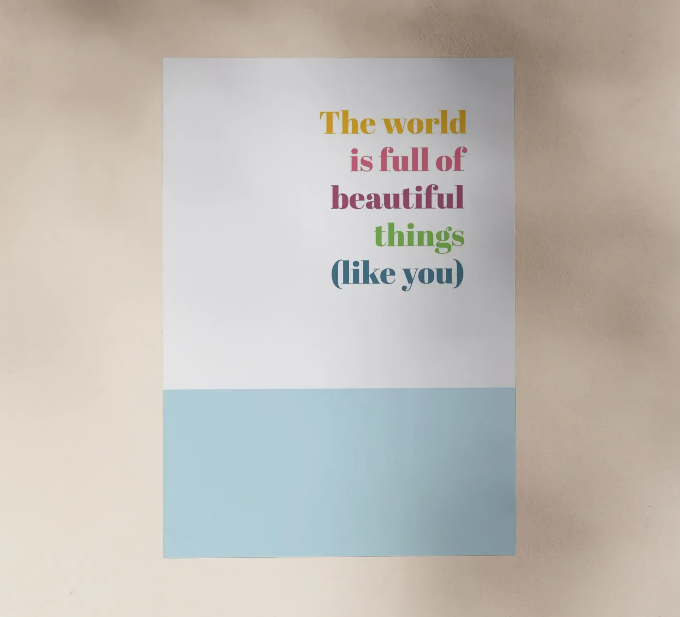 Beautiful things pellicola backlit da glueckaufpapier