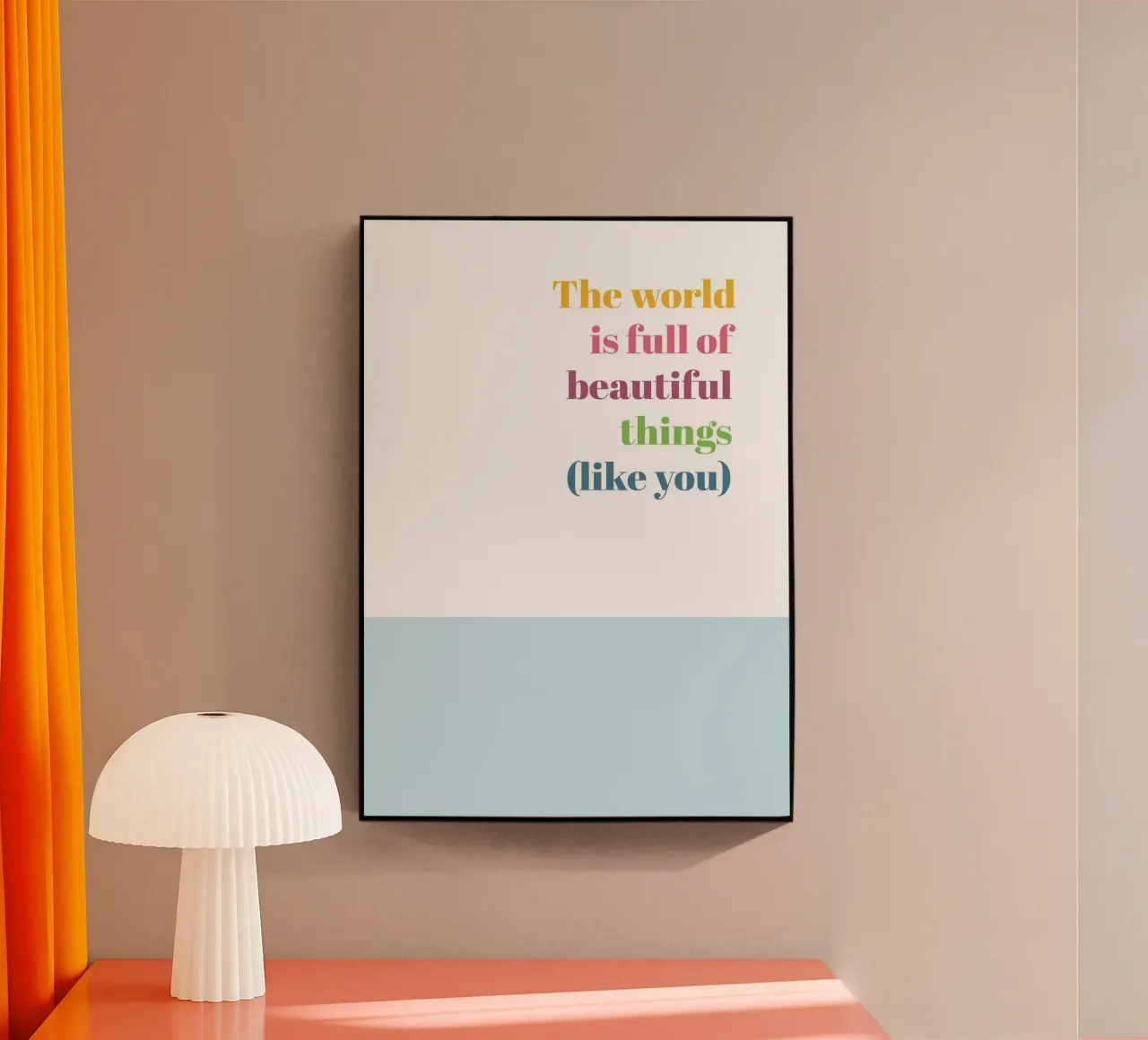 Beautiful things acrylic glass by glueckaufpapier