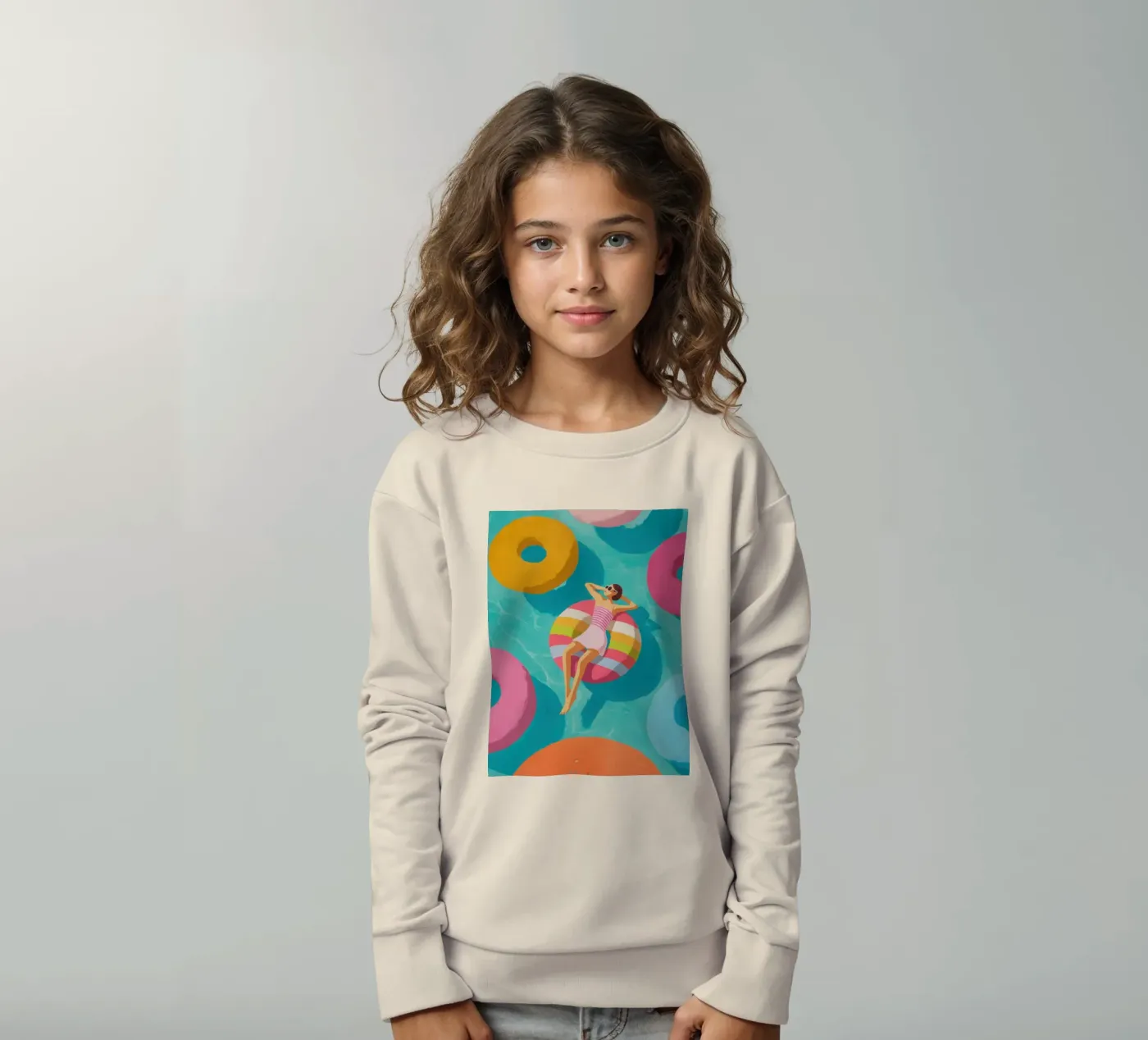 Pool Float kinder sweatshirt van Ciao Bella