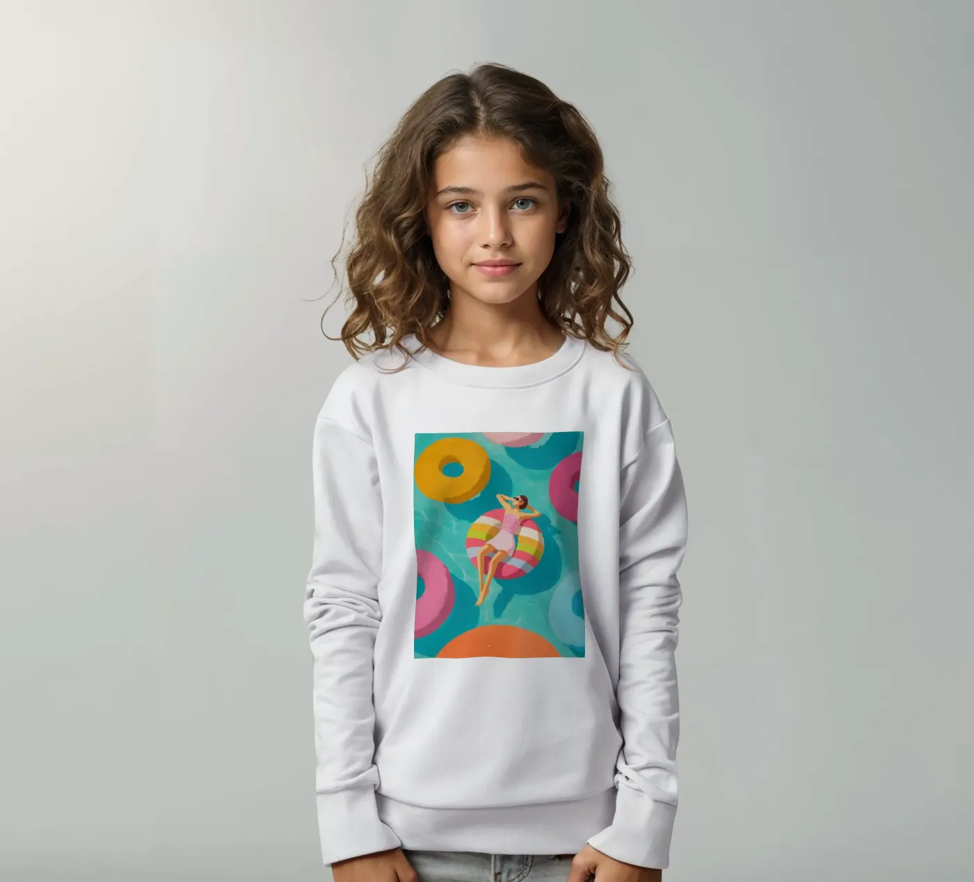 Pool Float kinder sweatshirt van Ciao Bella