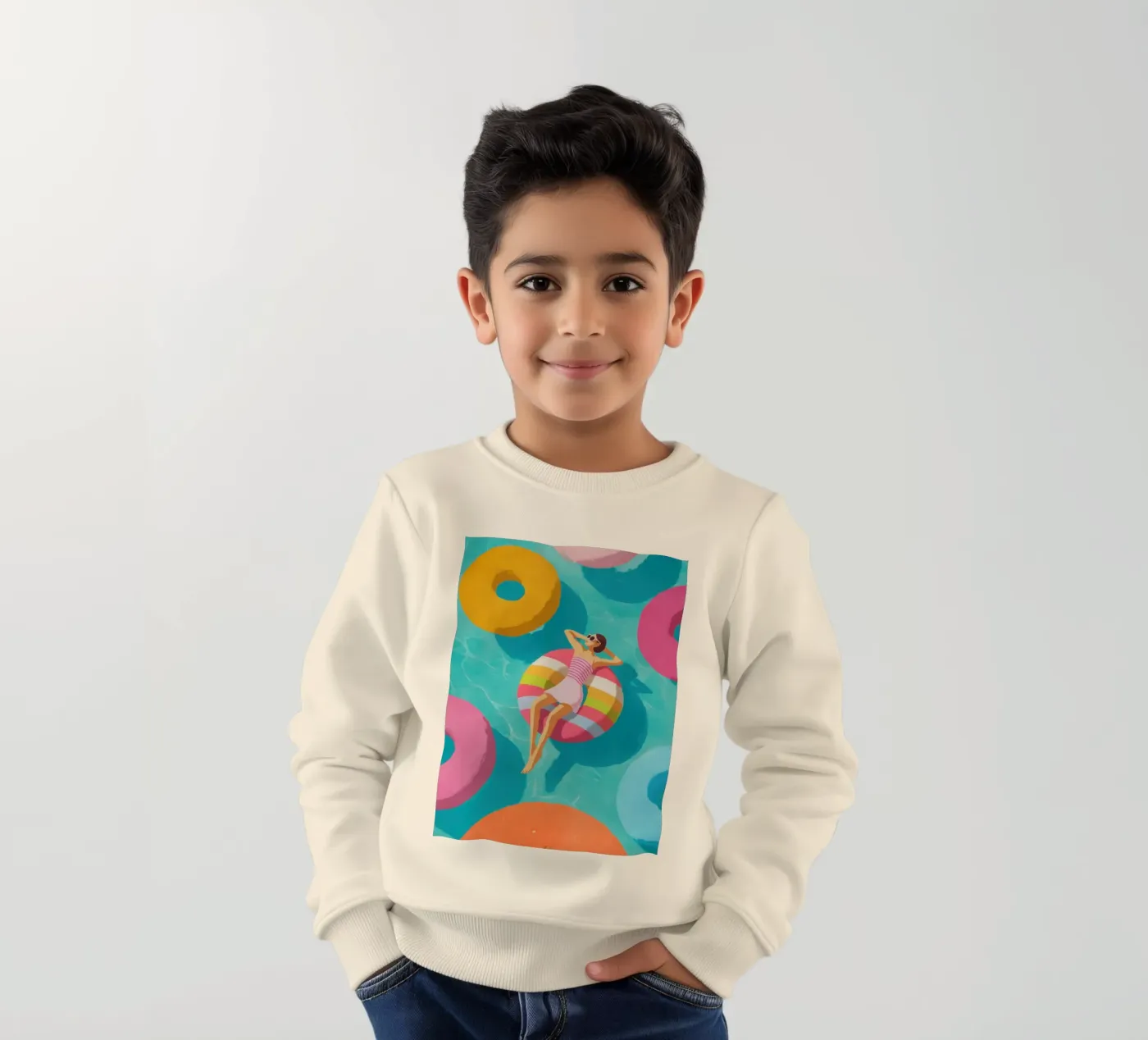 Pool Float kinder sweatshirt van Ciao Bella