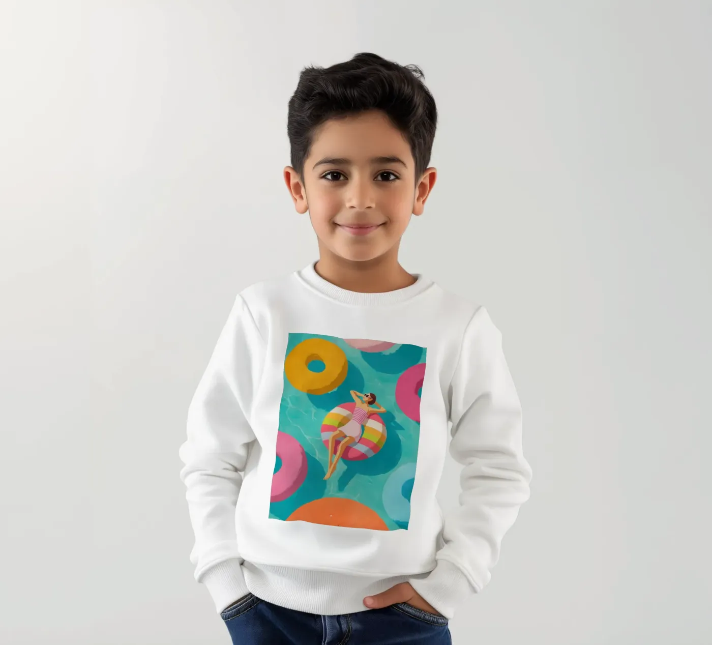 Pool Float kinder sweatshirt van Ciao Bella