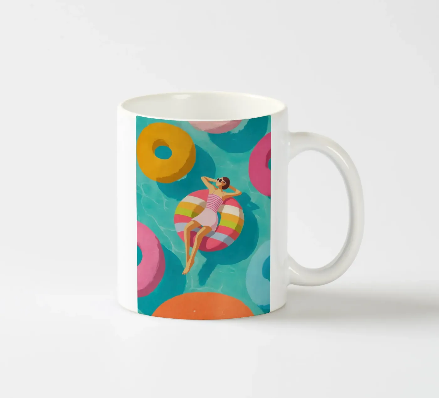 Pool Float ceramic mug by Ciao Bella