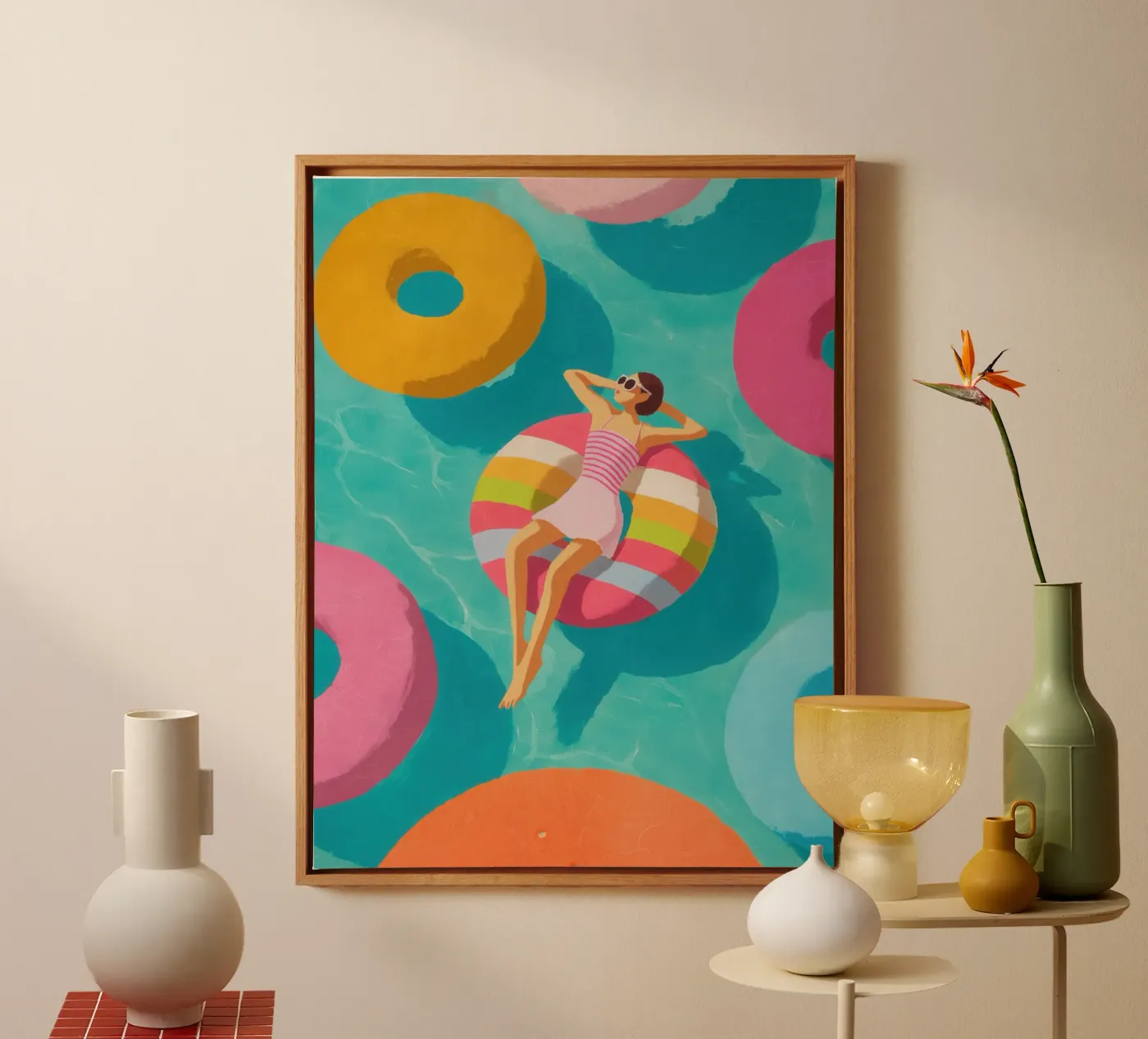 Pool Float Leinwand von Ciao Bella