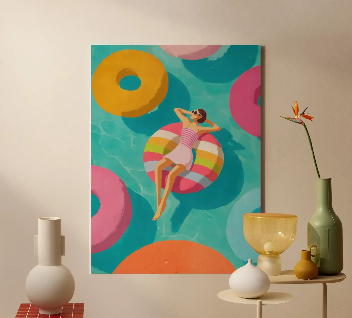 Pool Float Leinwand von Ciao Bella