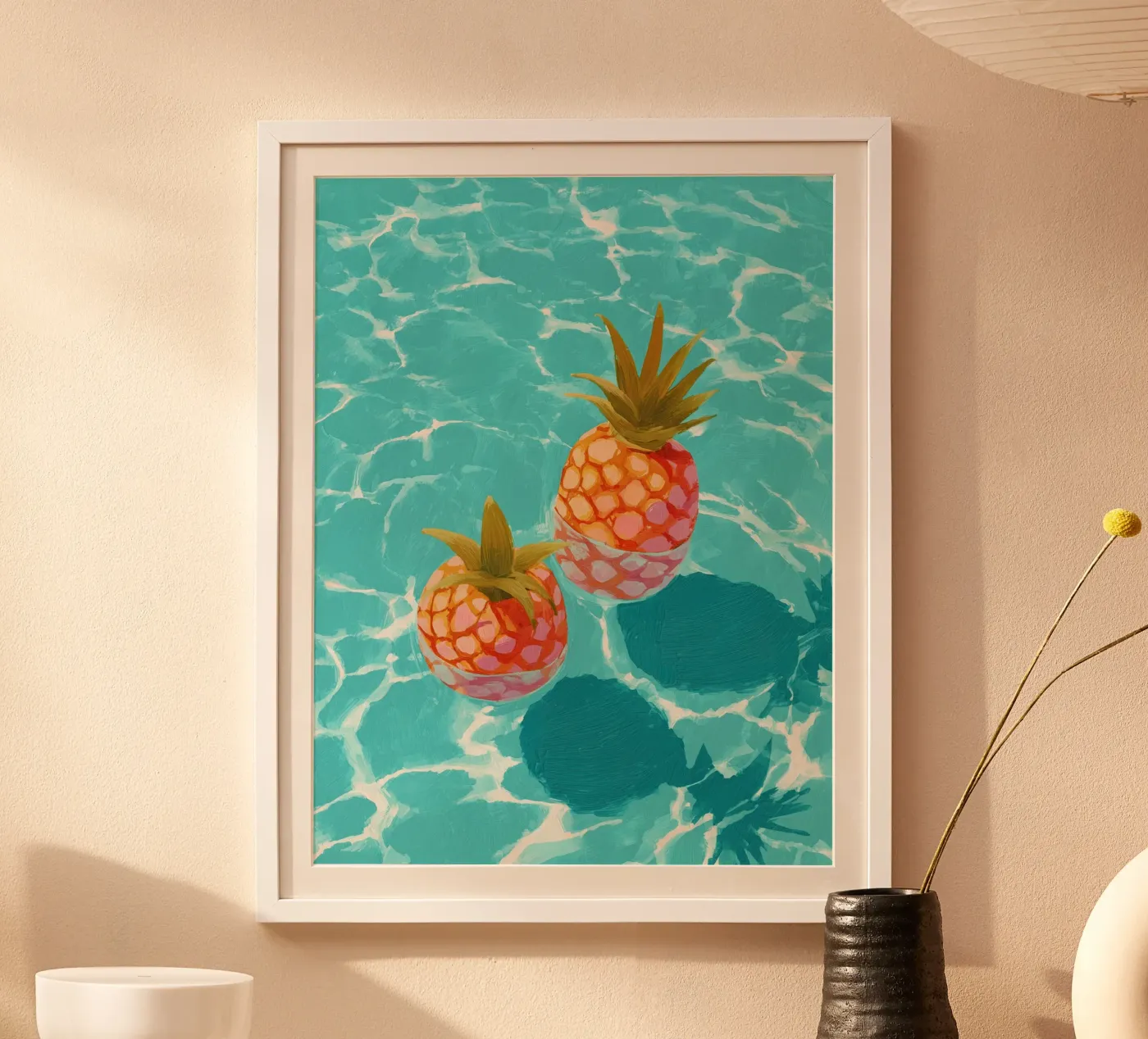Pool Pineapples Poster von Ciao Bella