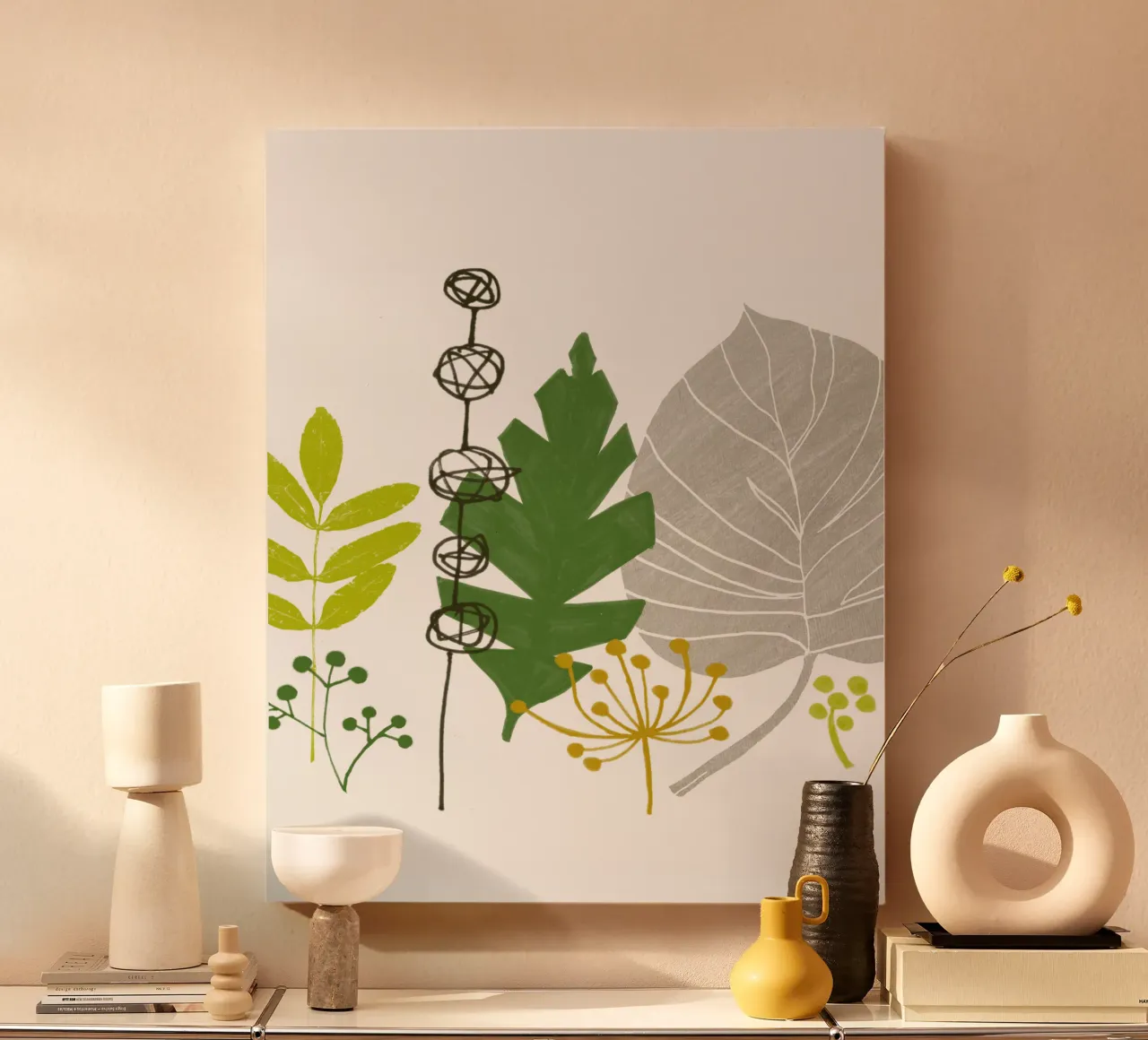 Turn A New Leaf tela con Cornice a cassetta da Catherine Aguilar
