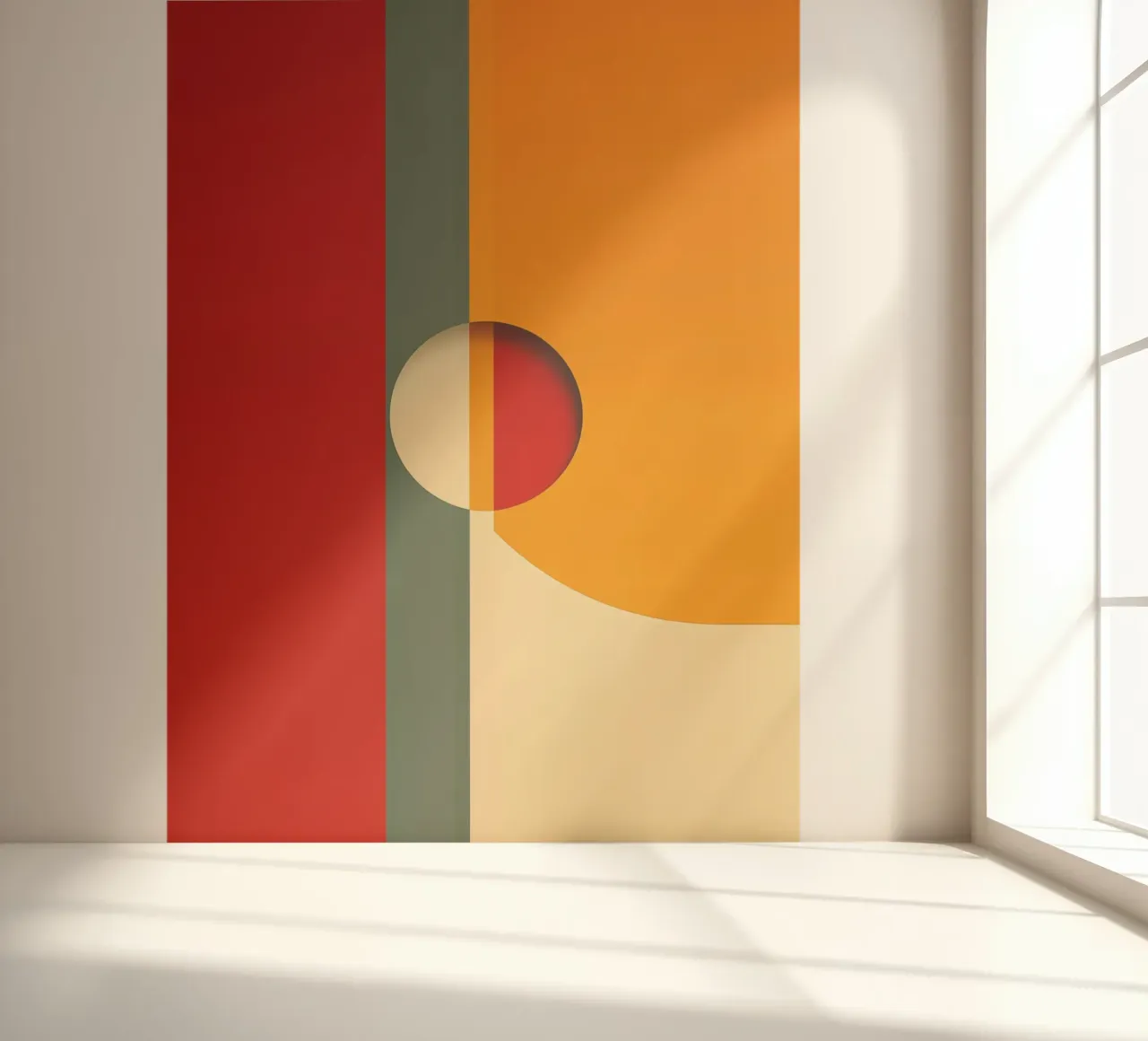 Abstract retro motif with hole photo wallpaper by Autofocus