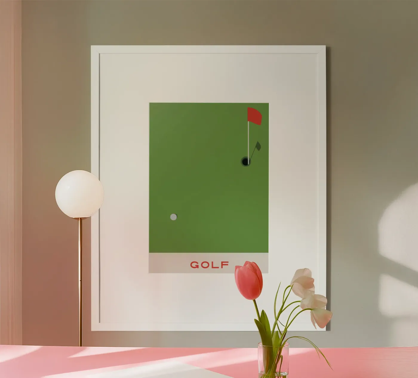 GOLF poster van Betty Dyer