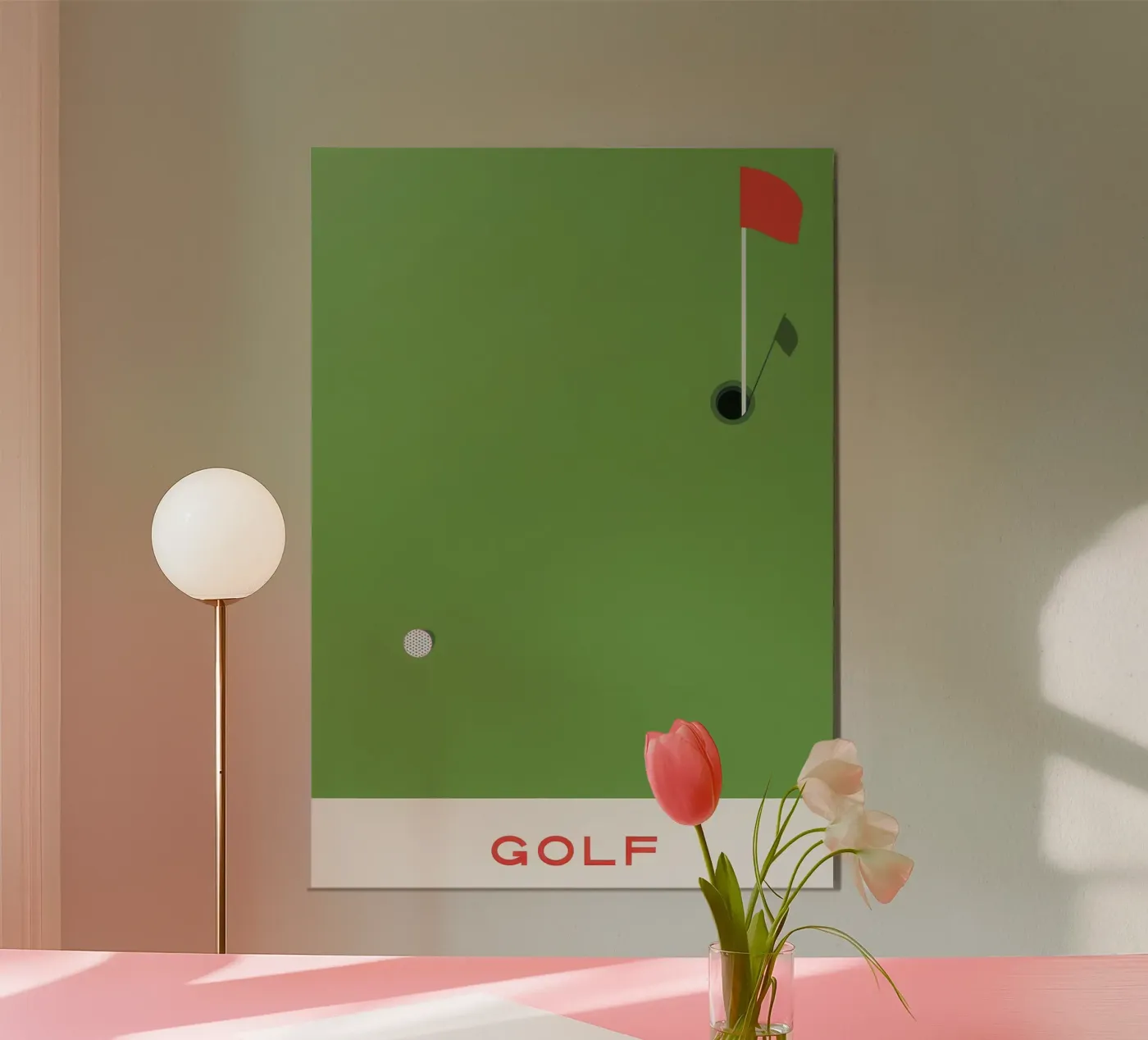 GOLF poster van Betty Dyer