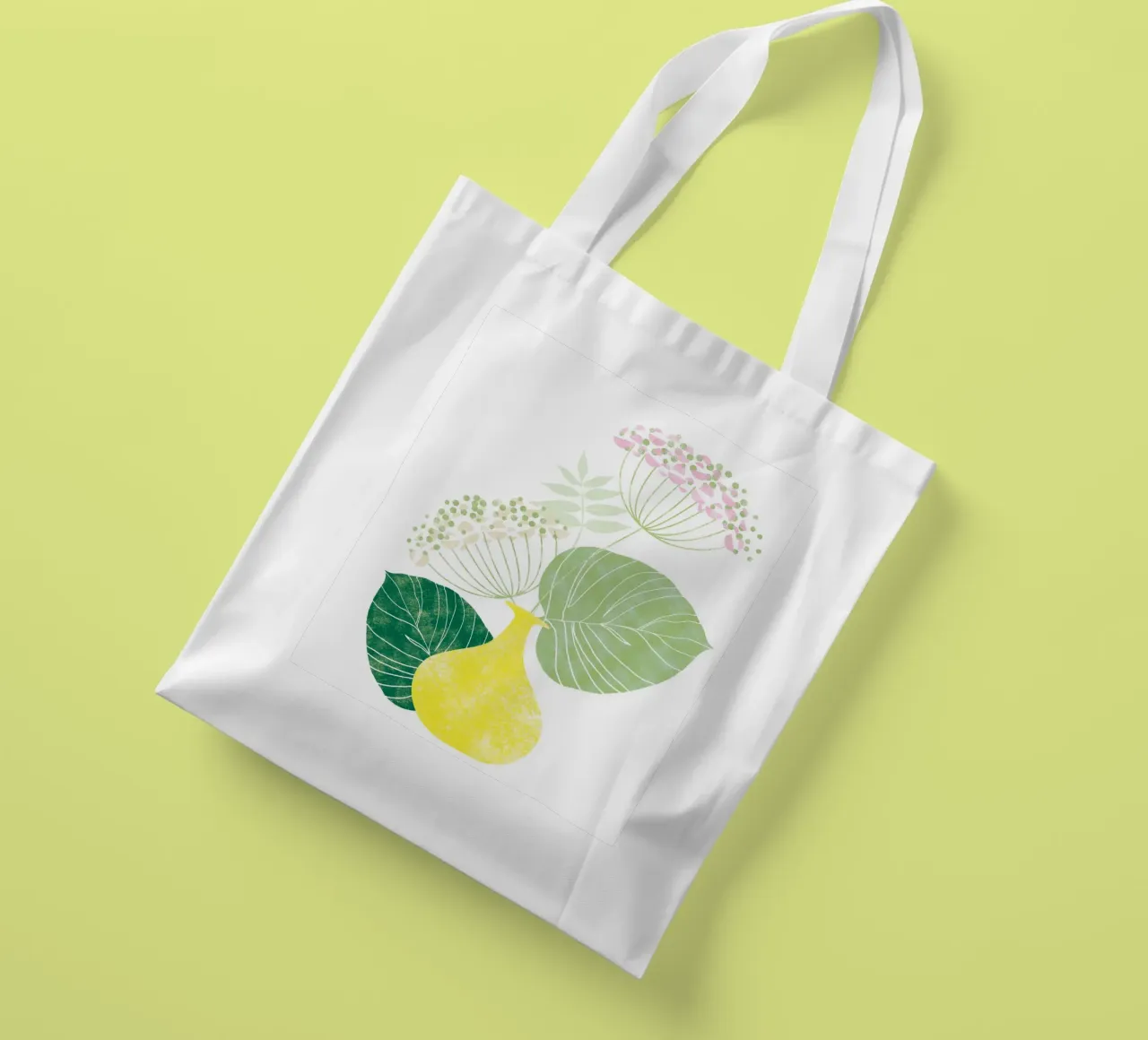 Pink Hydrangea borsa in juta da Catherine Aguilar
