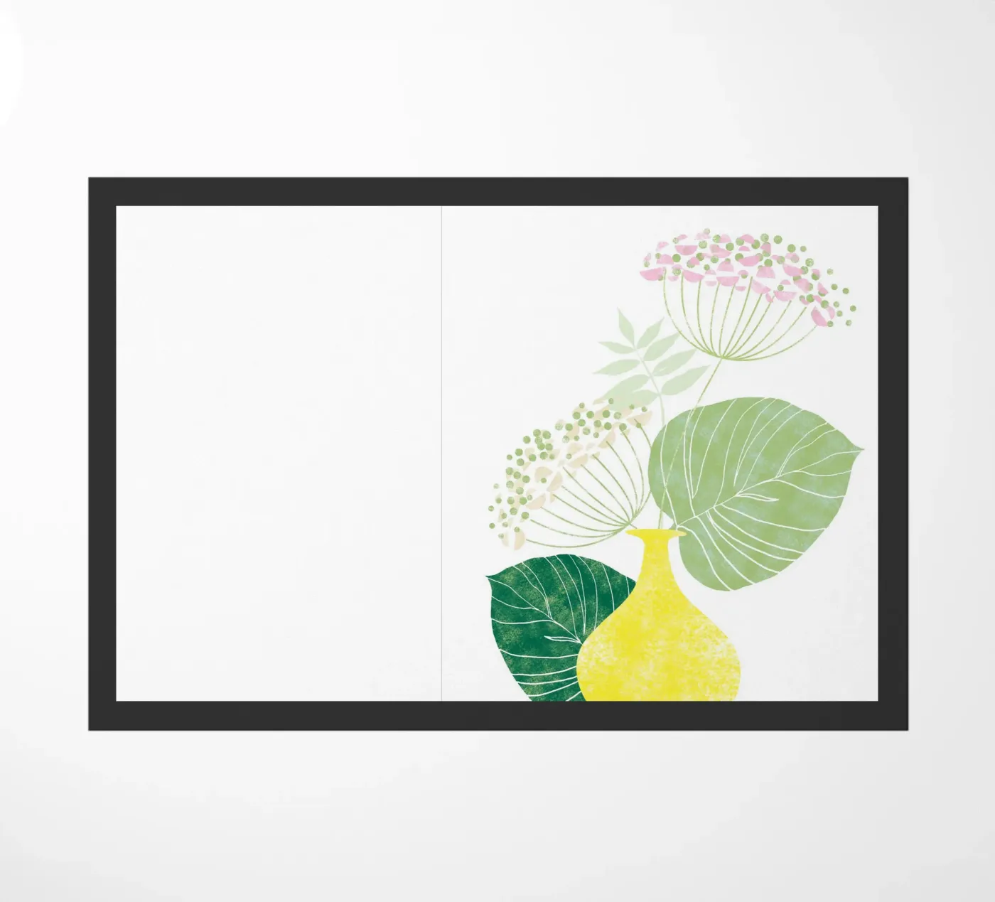 Pink Hydrangea doormat by Catherine Aguilar