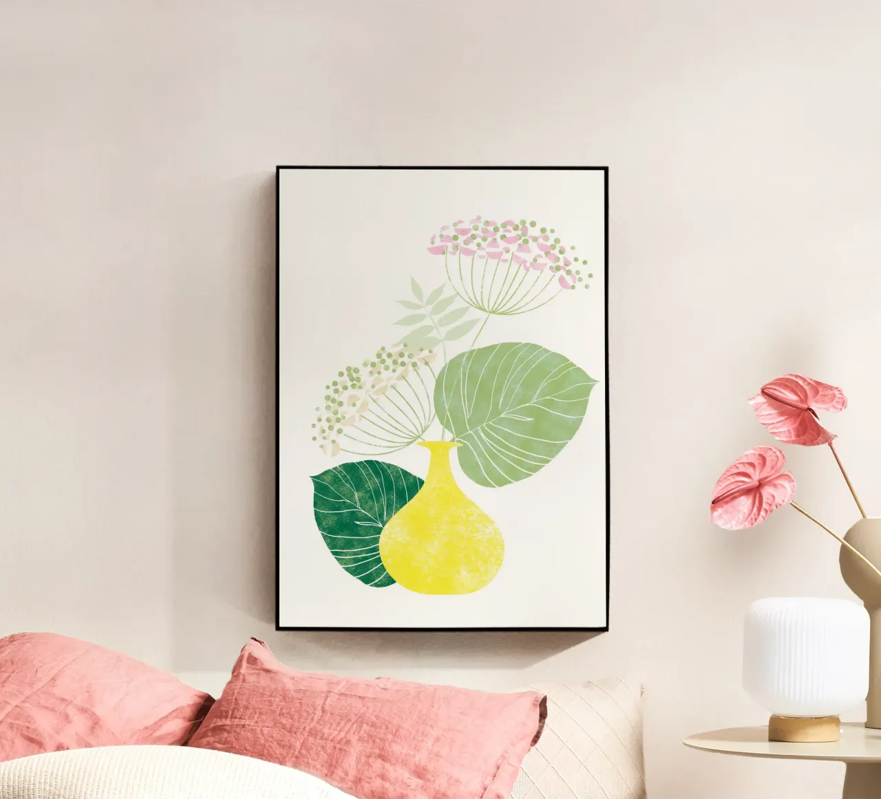 Pink Hydrangea plexiglass da Catherine Aguilar