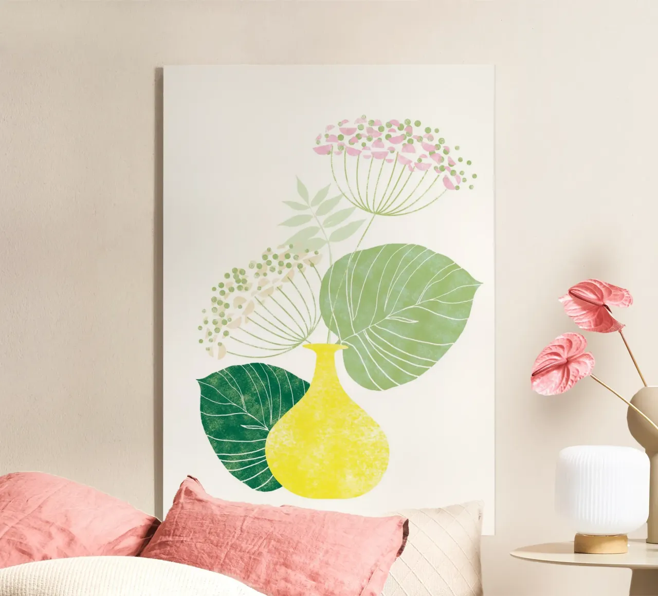 Pink Hydrangea plexiglass da Catherine Aguilar