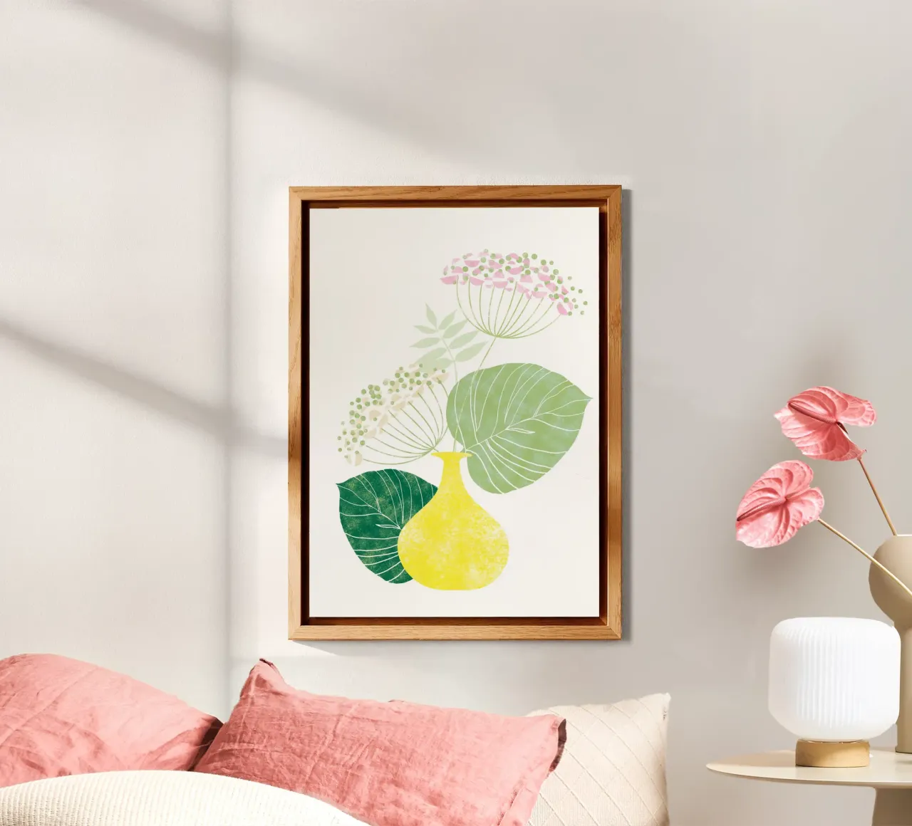 Pink Hydrangea alluminio dibond da Catherine Aguilar
