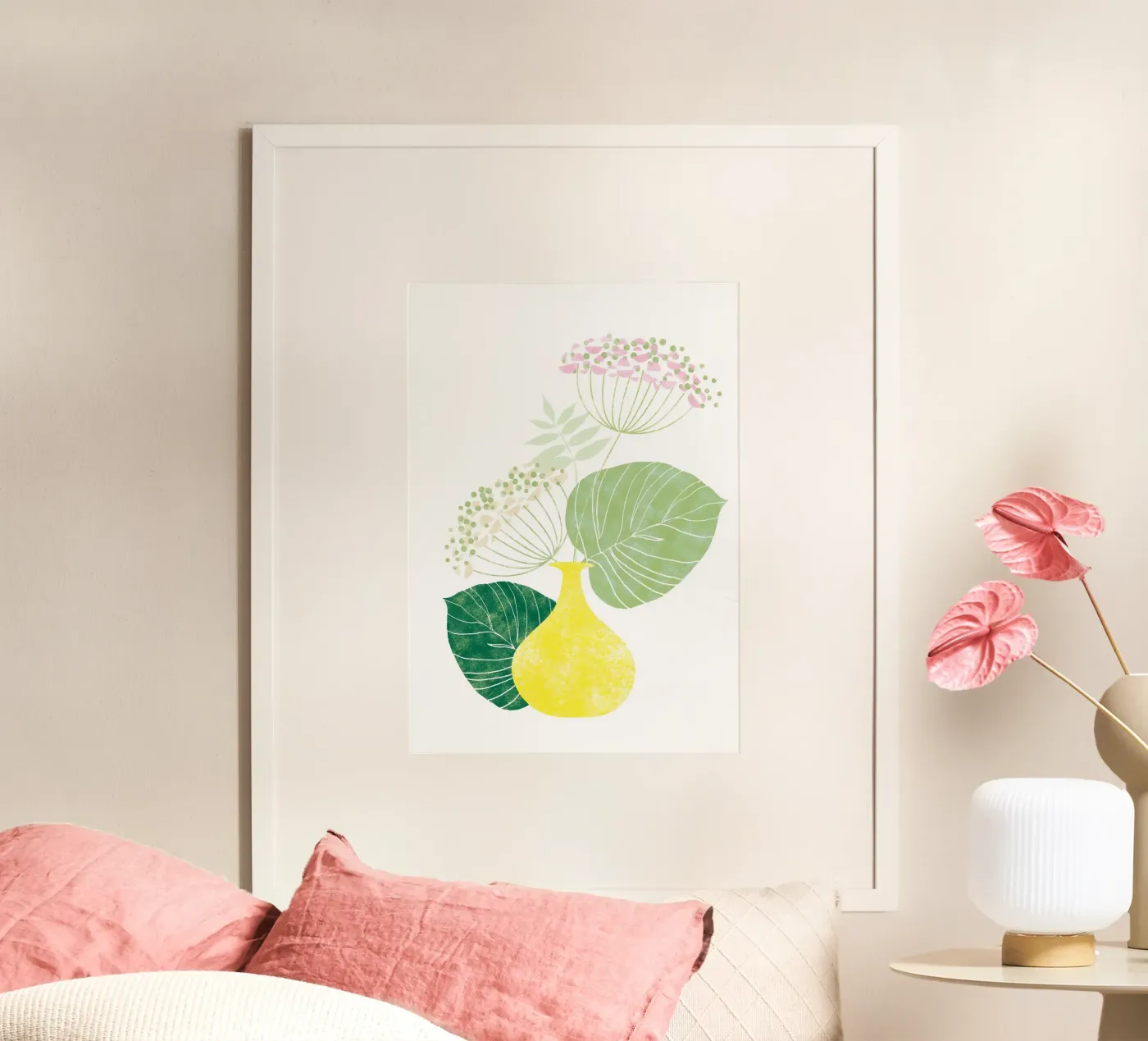 Pink Hydrangea poster by Catherine Aguilar